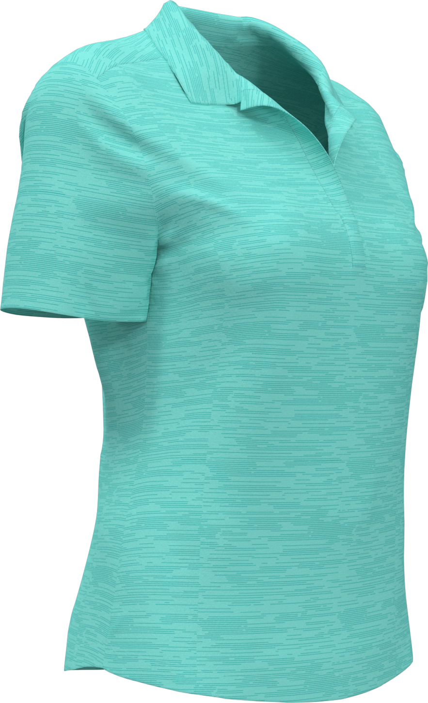 Callaway Golf Cgw751 Short Sleeve Ladies Broken Stripe Polo - Aruba Blue