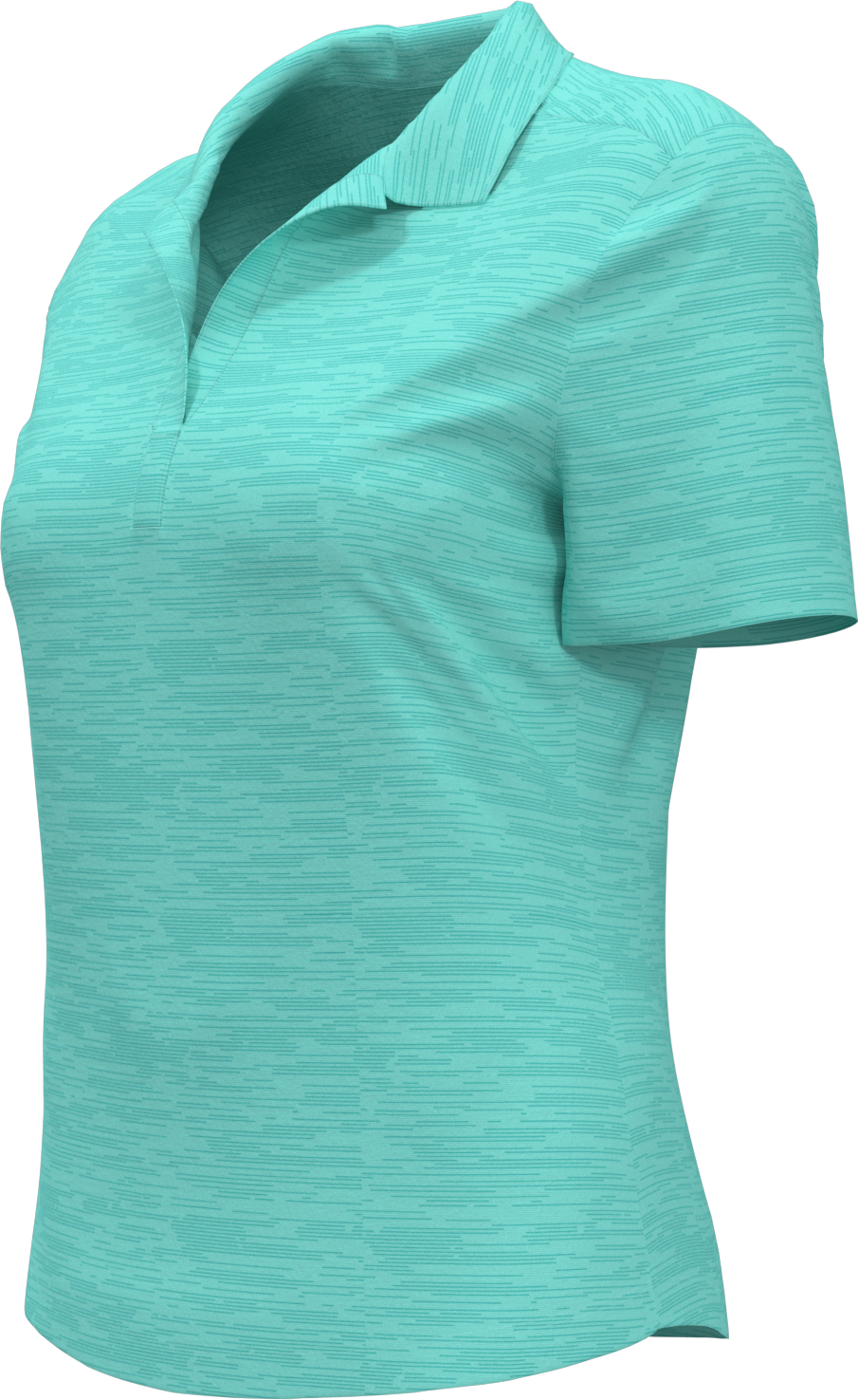 Callaway Golf Cgw751 Short Sleeve Ladies Broken Stripe Polo - Aruba Blue