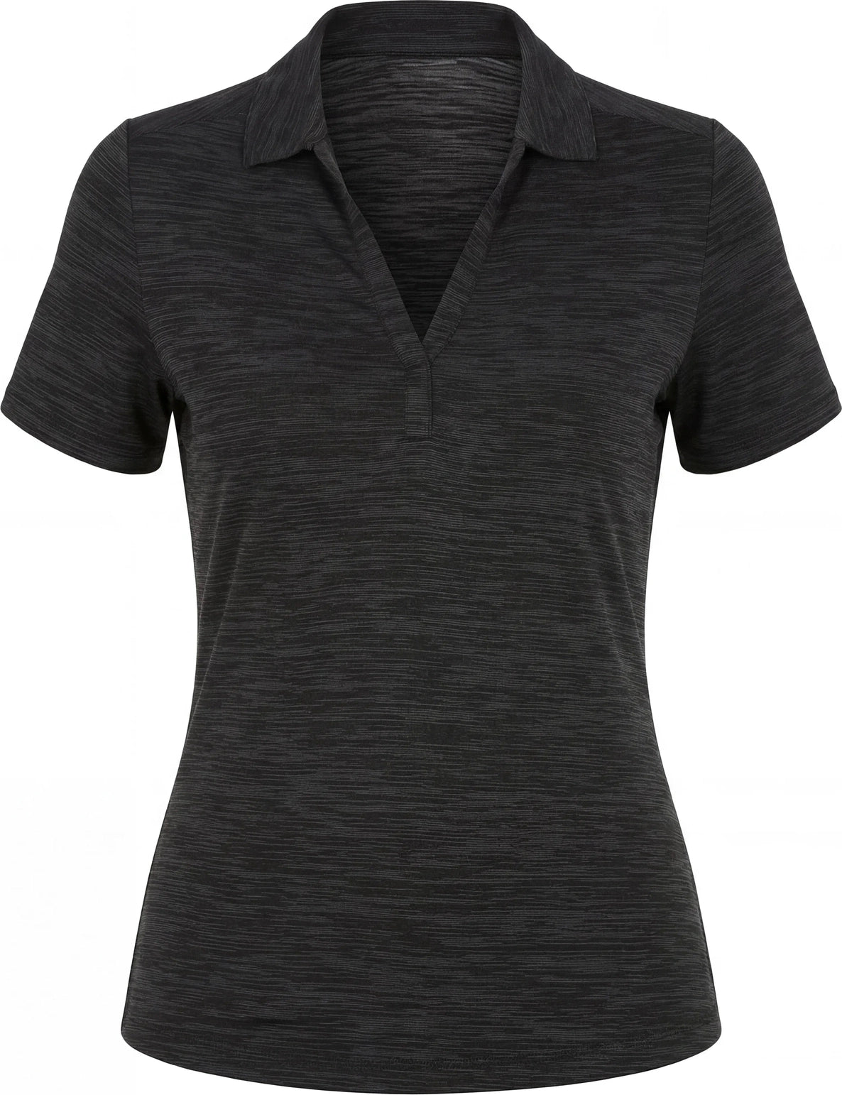 Callaway Golf Cgw751 Short Sleeve Ladies Broken Stripe Polo - Black