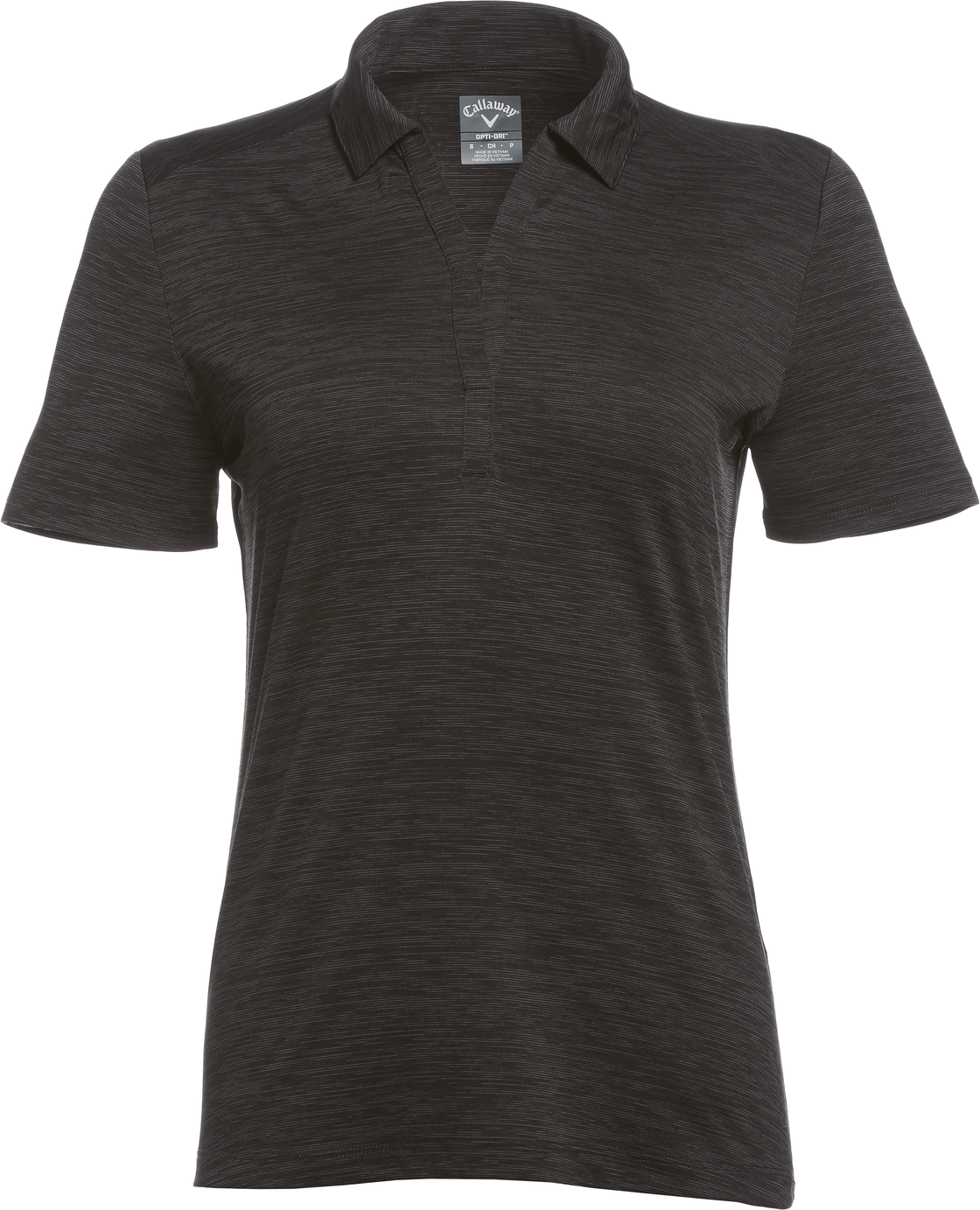 Callaway Golf Cgw751 Short Sleeve Ladies Broken Stripe Polo - Black