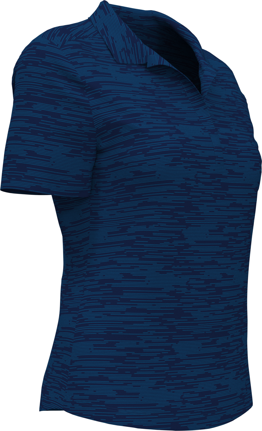 Callaway Golf Cgw751 Short Sleeve Ladies Broken Stripe Polo - Blueberry Pancake