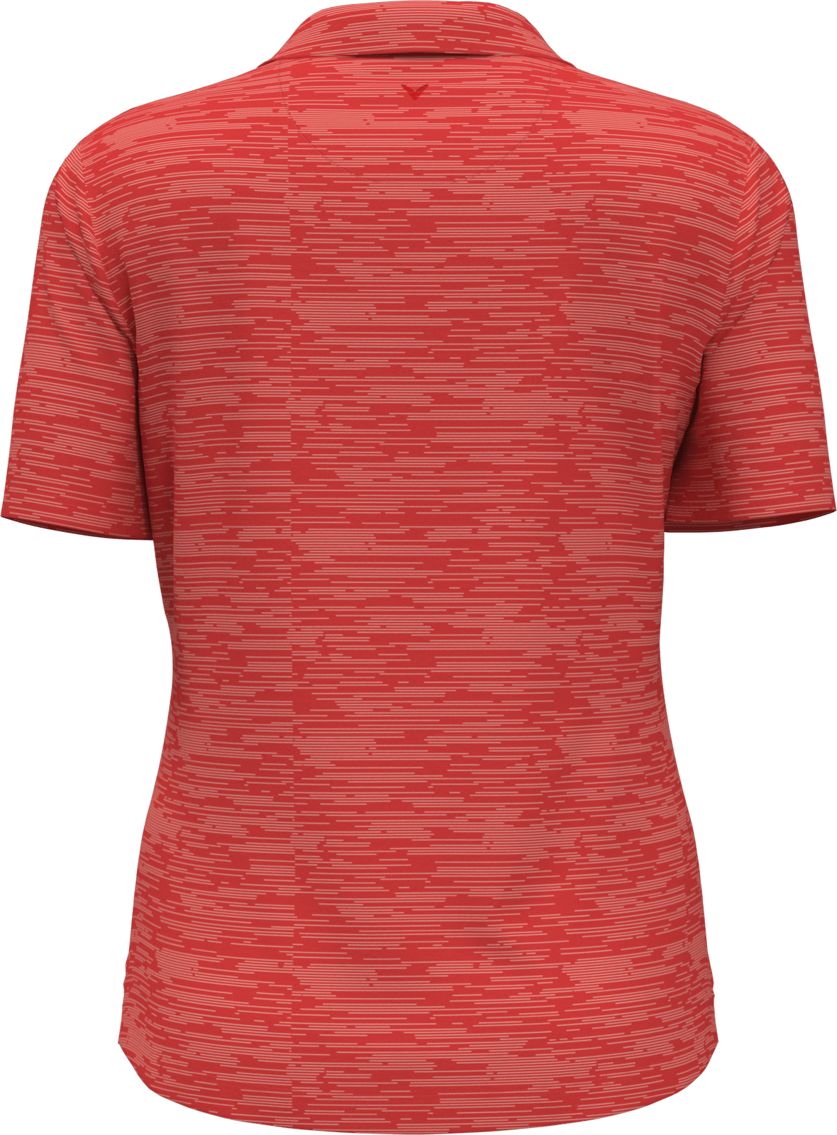 Callaway Golf Cgw751 Short Sleeve Ladies Broken Stripe Polo - Cayenne