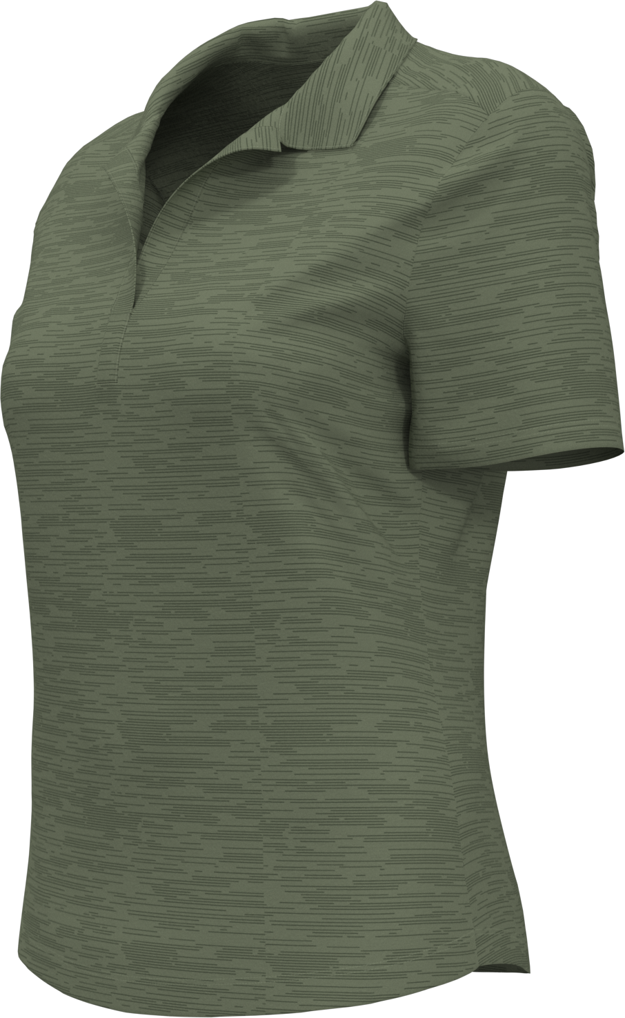 Callaway Golf Cgw751 Short Sleeve Ladies Broken Stripe Polo - Hedge Green
