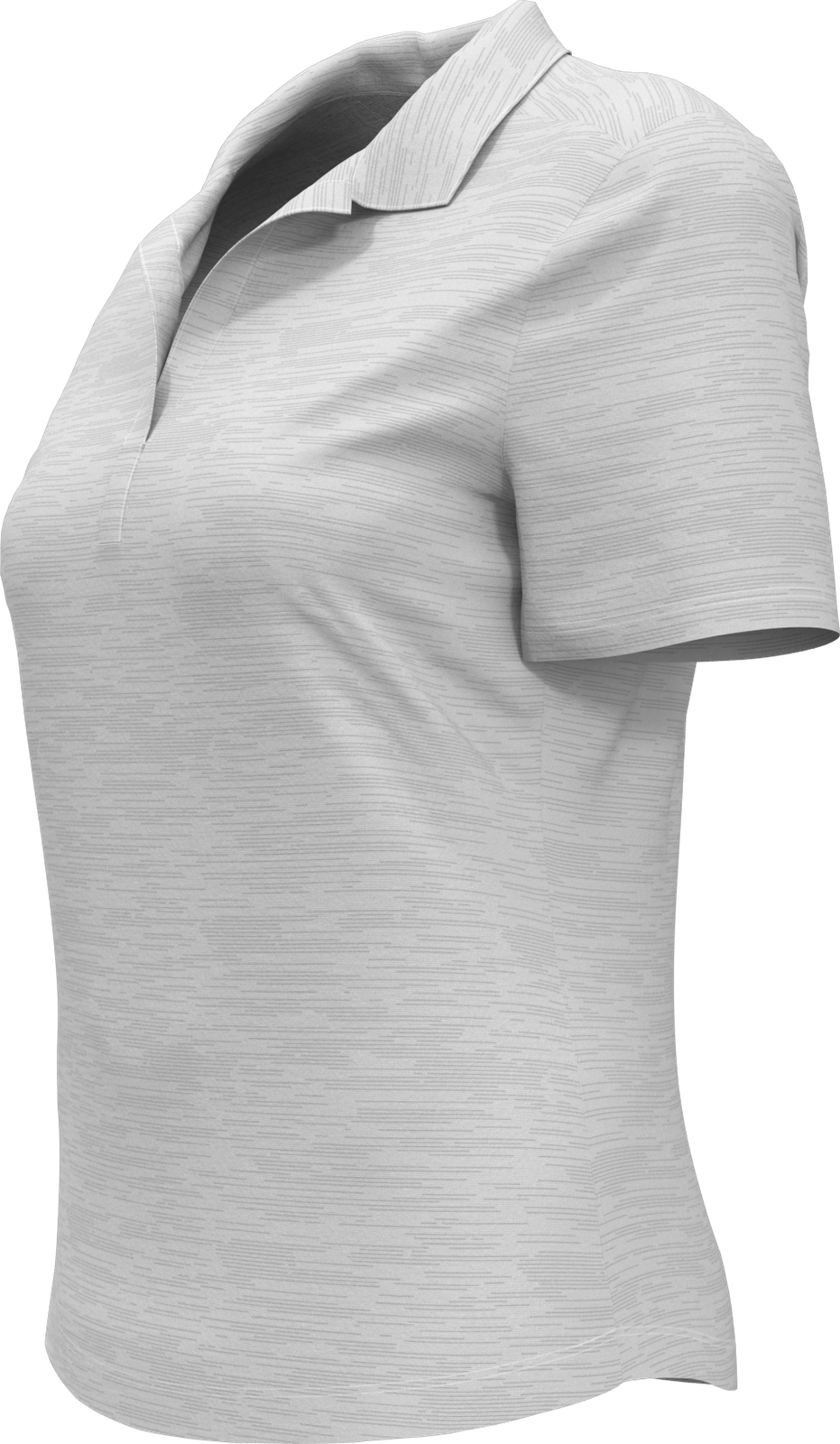 Callaway Golf Cgw751 Short Sleeve Ladies Broken Stripe Polo - White