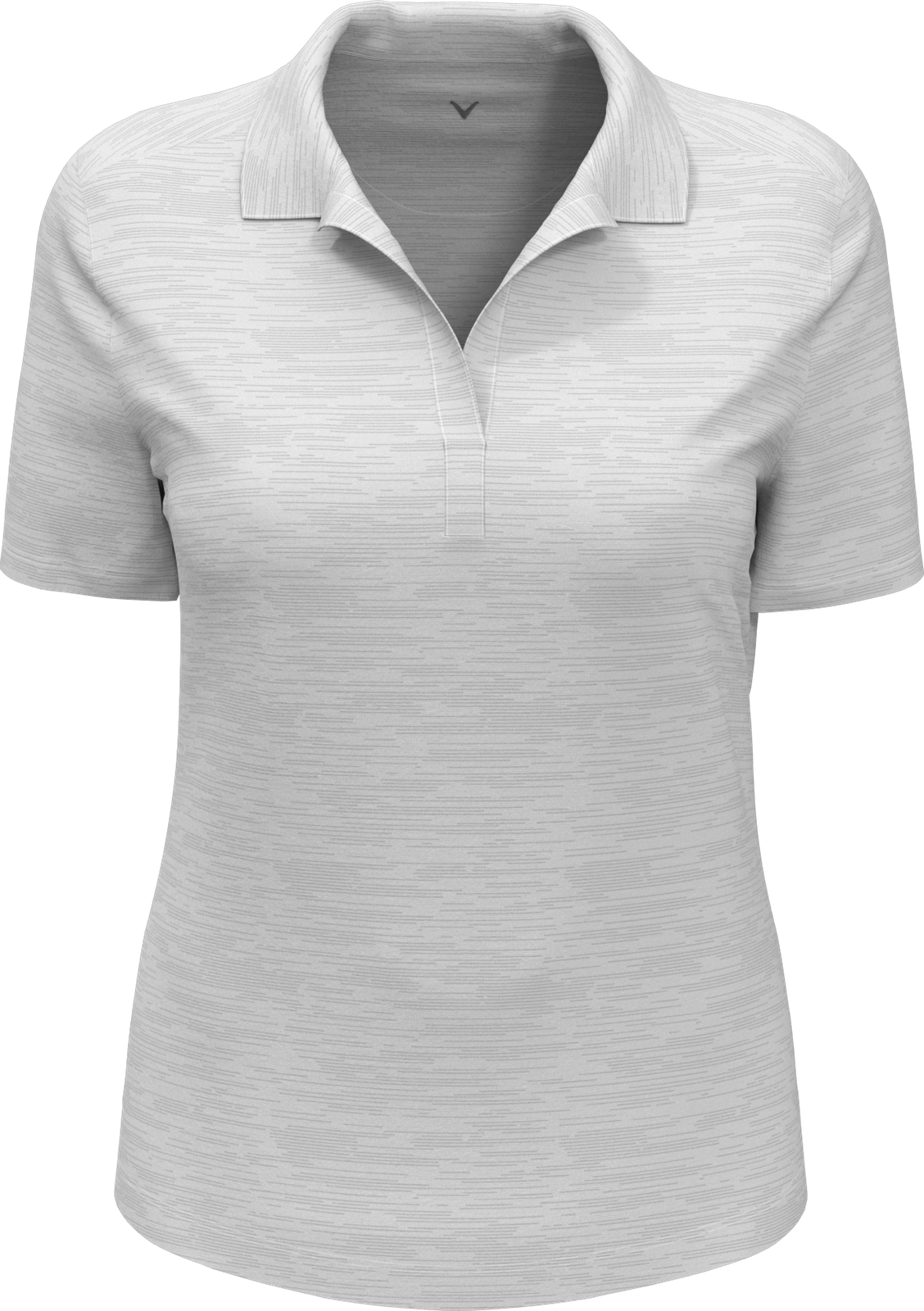 Callaway Golf Cgw751 Short Sleeve Ladies Broken Stripe Polo - White