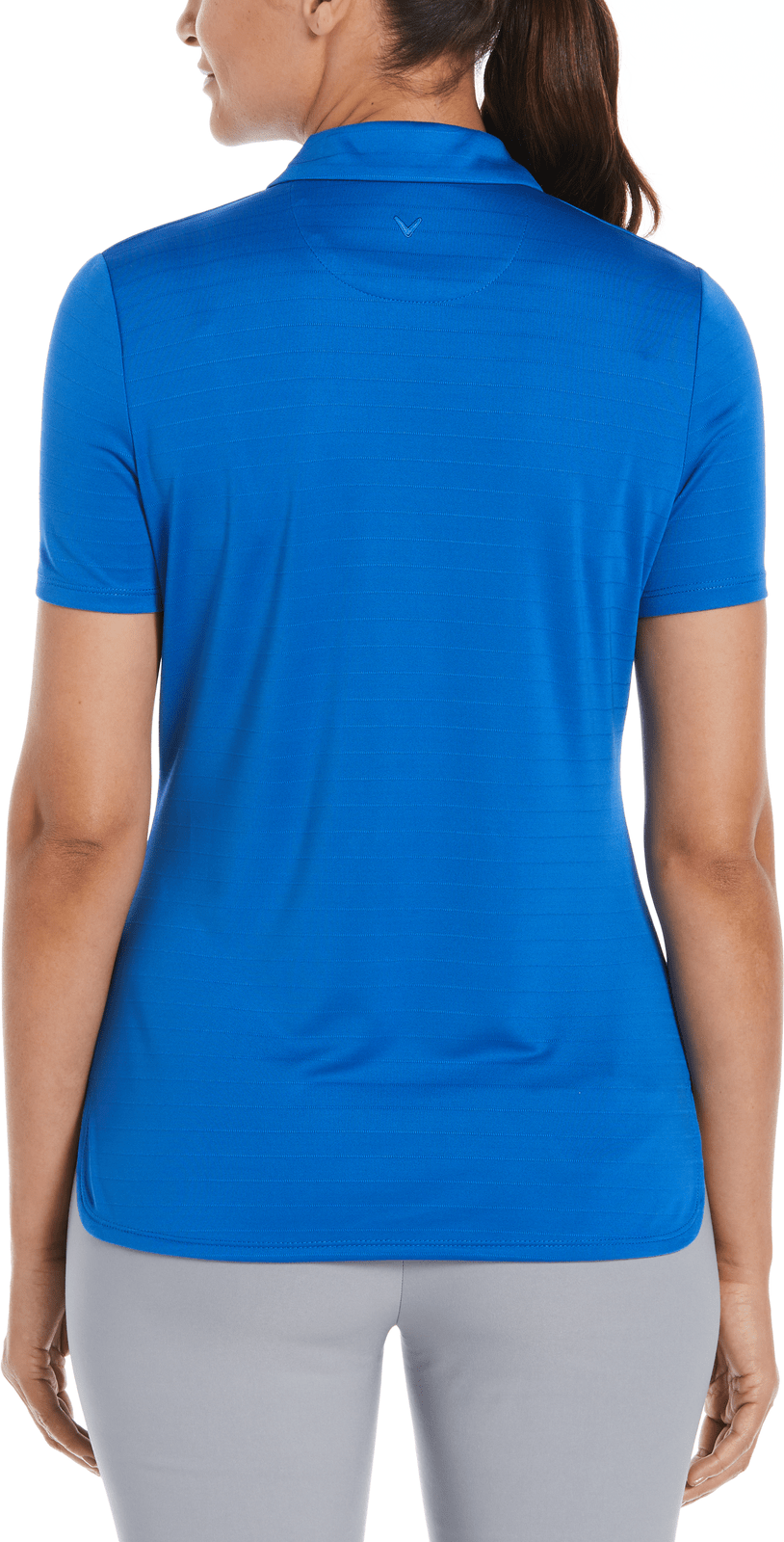 Callaway Golf Cgw761 Women’s Eco Horizontal Textured Polo - Magnetic Blue