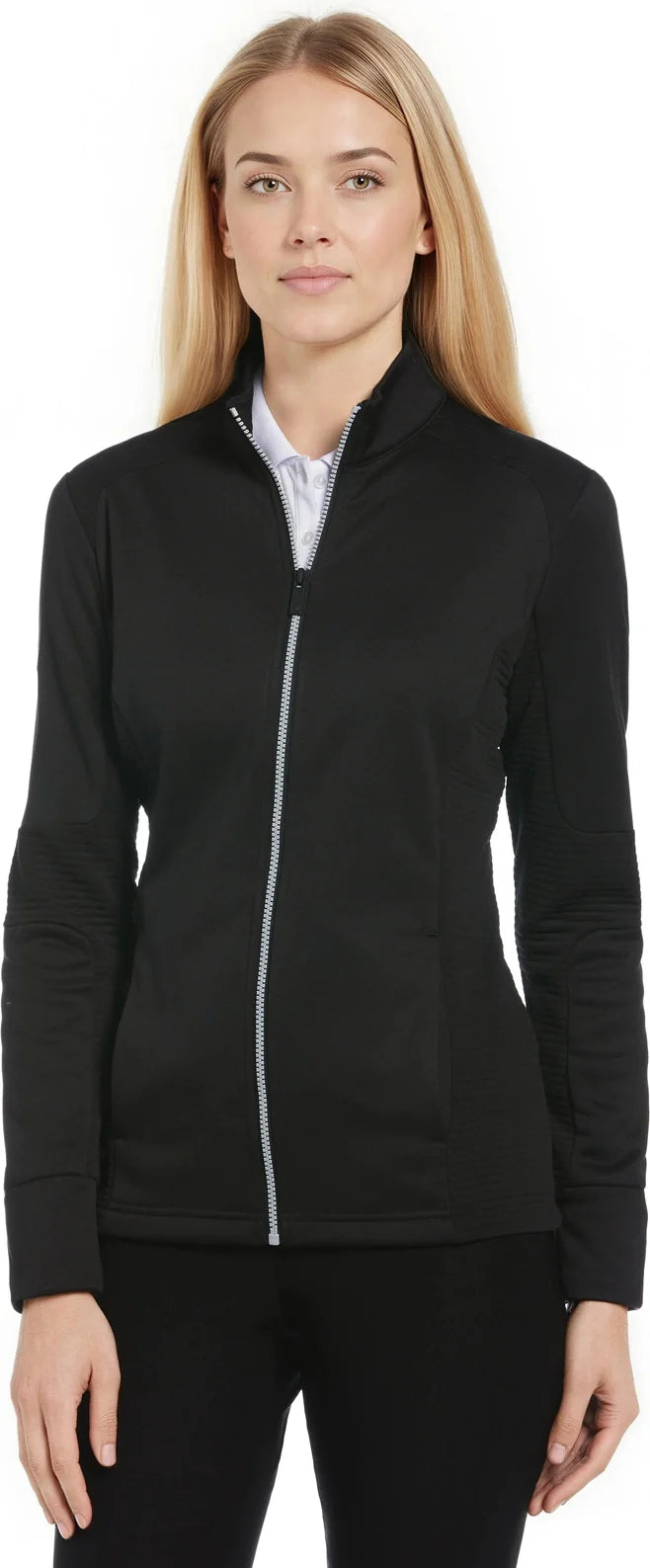 Callaway Golf Cgw772 Women’s Full-zip Ottoman Jacket - Black - Ladies s