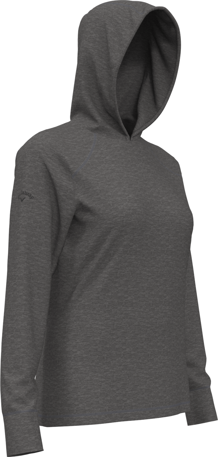 Callaway Golf Cgw773 Women’s Long Sleeve Soft Touch Hoodie - Black Heather