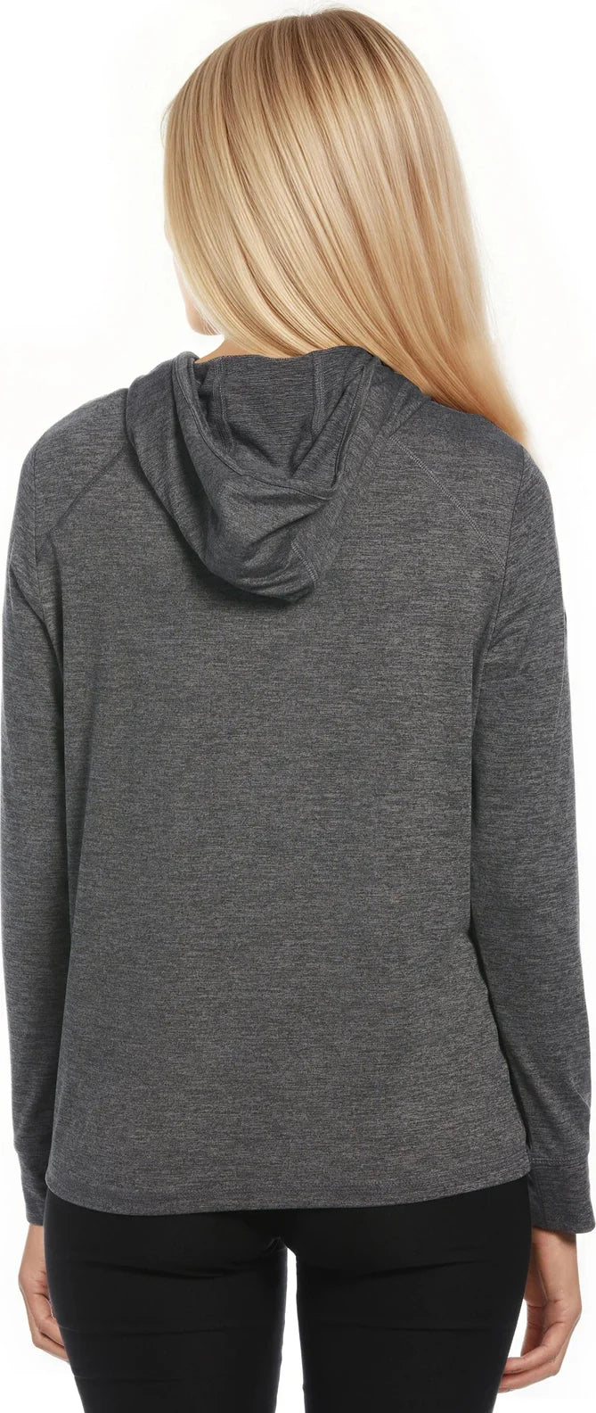 Callaway Golf Cgw773 Women’s Long Sleeve Soft Touch Hoodie - Black Heather - Ladies s