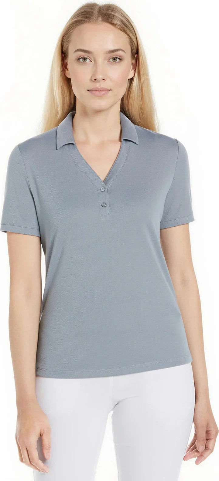 Callaway Golf Cgw780 Short Sleeve Women’s Micro Texture Polo - Tradewinds - Ladies s