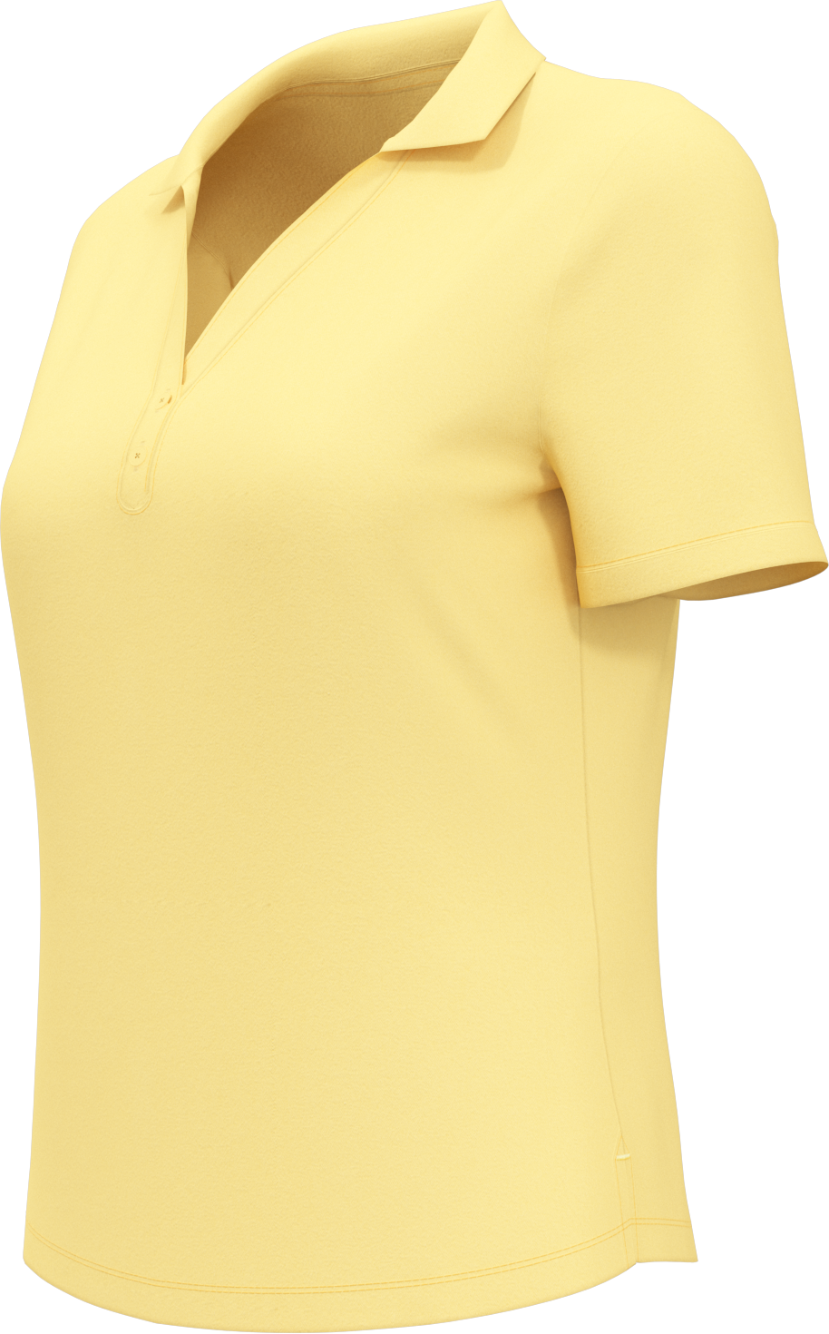 Callaway Golf Cgw780 Short Sleeve Women’s Micro Texture Polo - Banana Cream