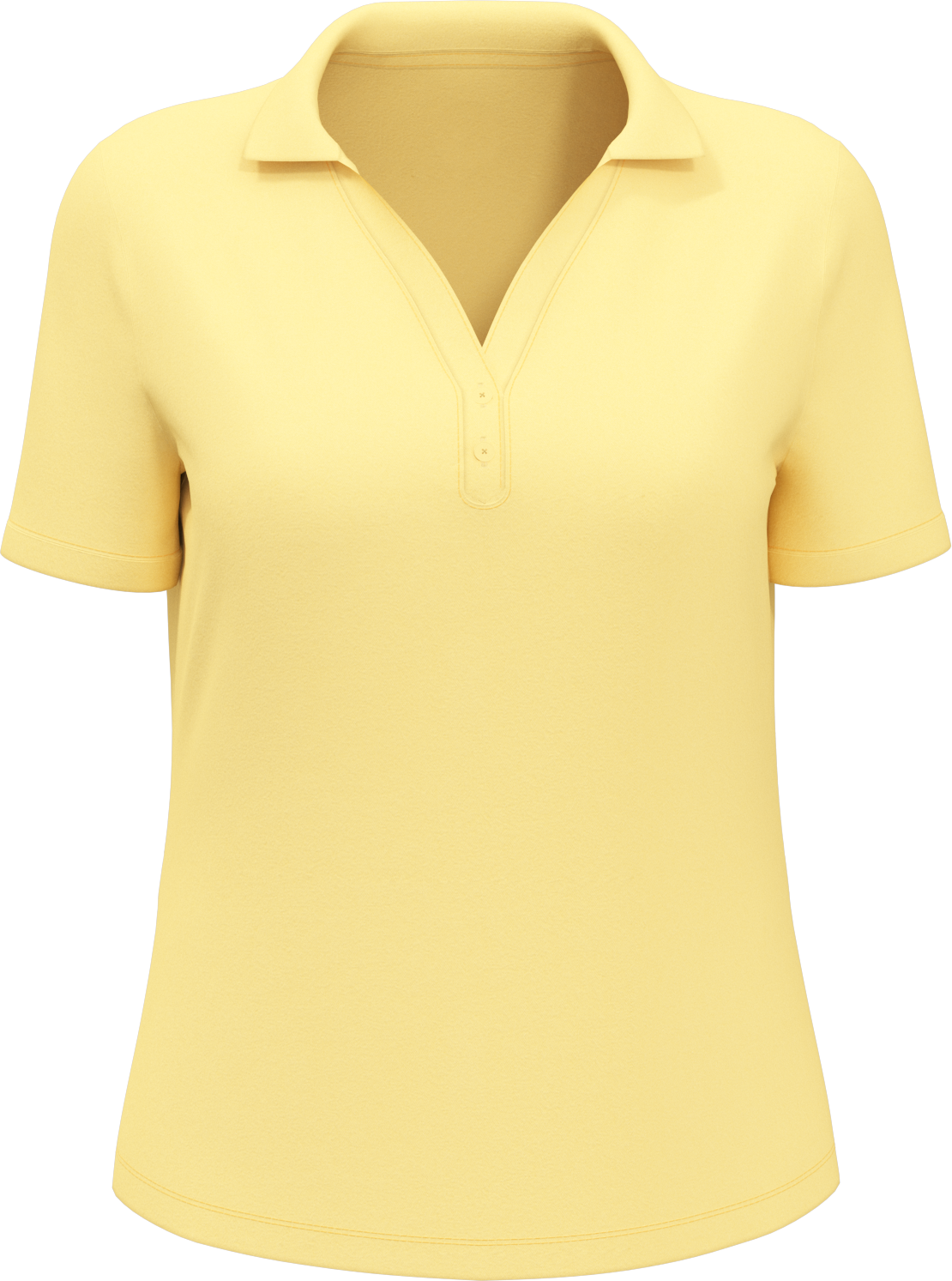 Callaway Golf Cgw780 Short Sleeve Women’s Micro Texture Polo - Banana Cream
