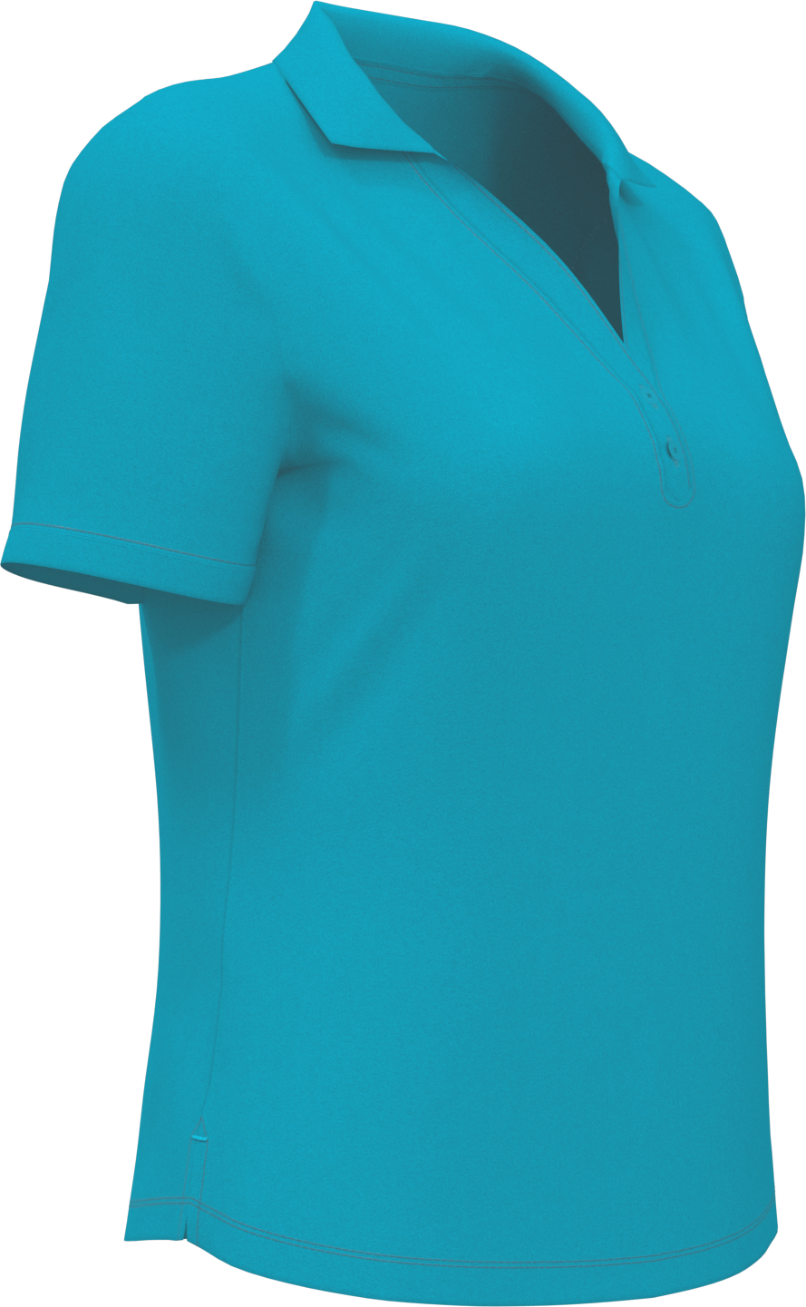 Callaway Golf Cgw780 Short Sleeve Women’s Micro Texture Polo - Tile Blue