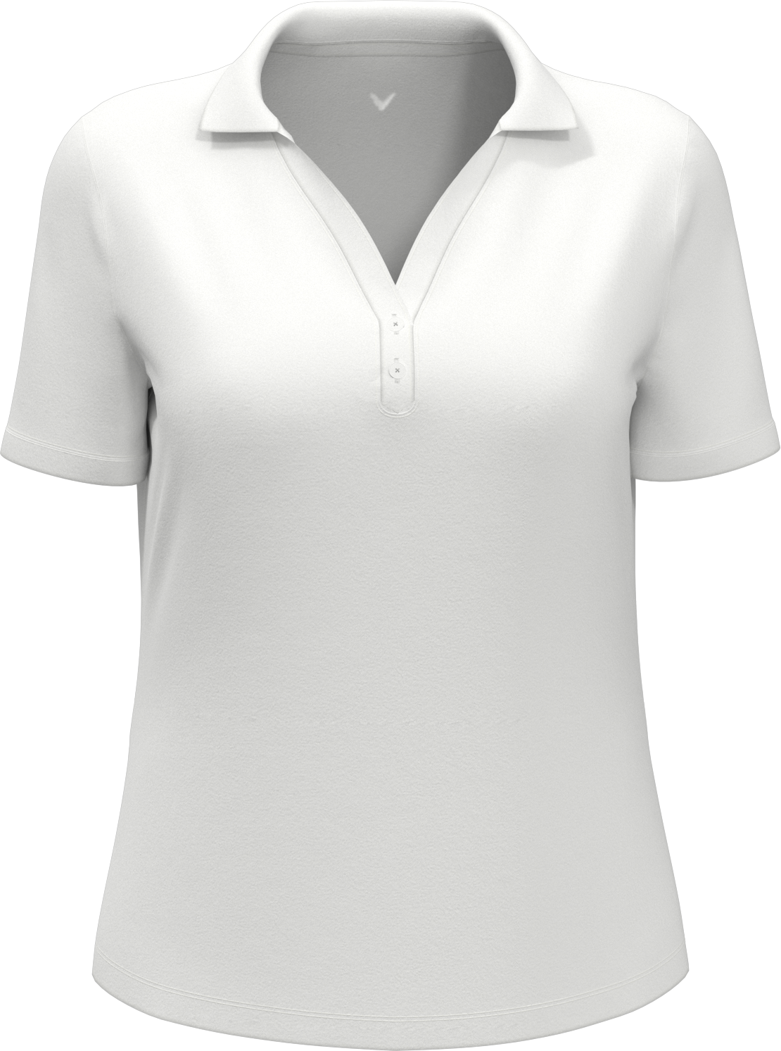 Callaway Golf Cgw780 Short Sleeve Women’s Micro Texture Polo - White