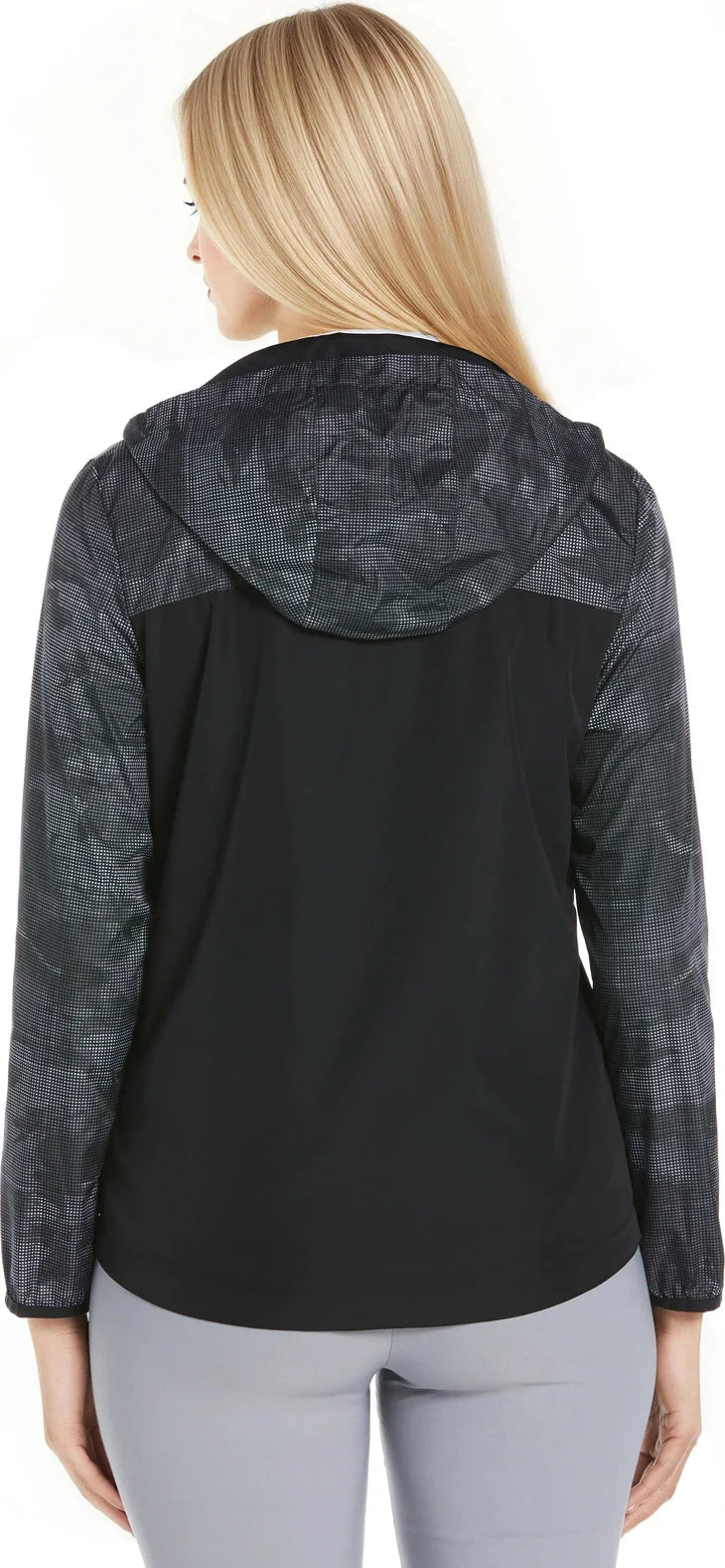 Callaway Golf Cgw787 Long Sleeve Women’s Packable Wind Jacket - Caviar - Ladies s