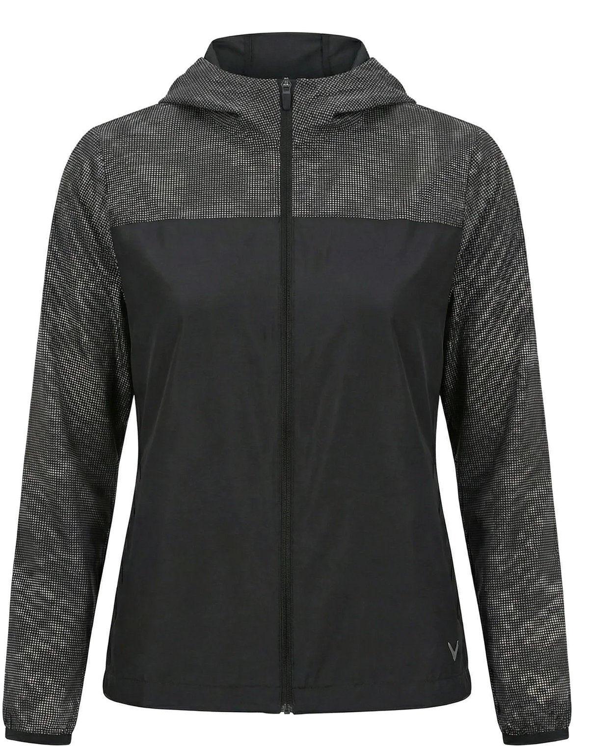 Callaway Golf Cgw787 Long Sleeve Women’s Packable Wind Jacket - Caviar
