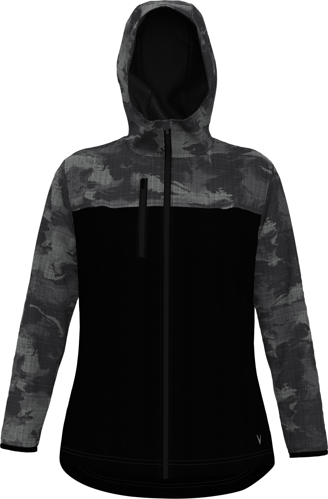Callaway Golf Cgw787 Long Sleeve Women’s Packable Wind Jacket - Caviar
