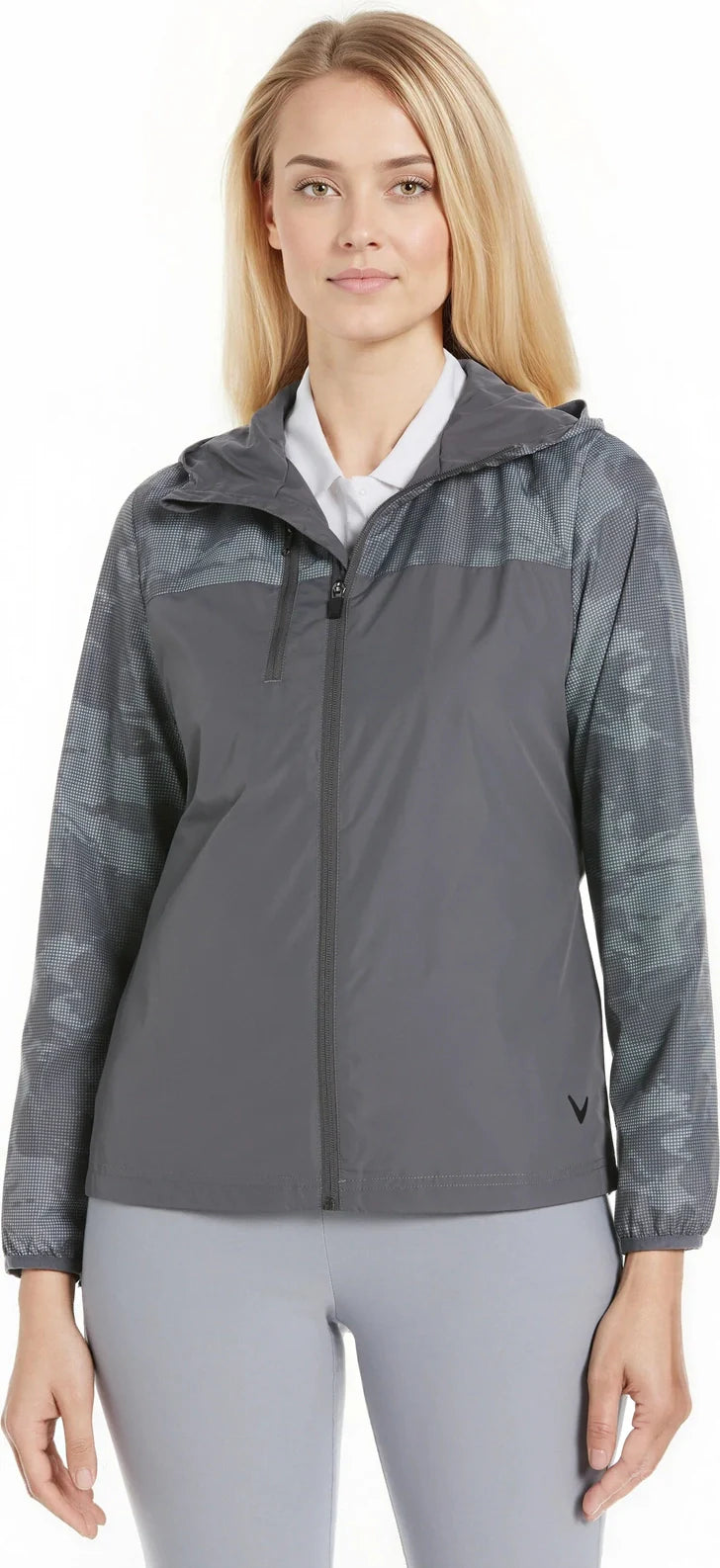 Callaway Golf Cgw787 Long Sleeve Women’s Packable Wind Jacket - Quiet Shade - Ladies s