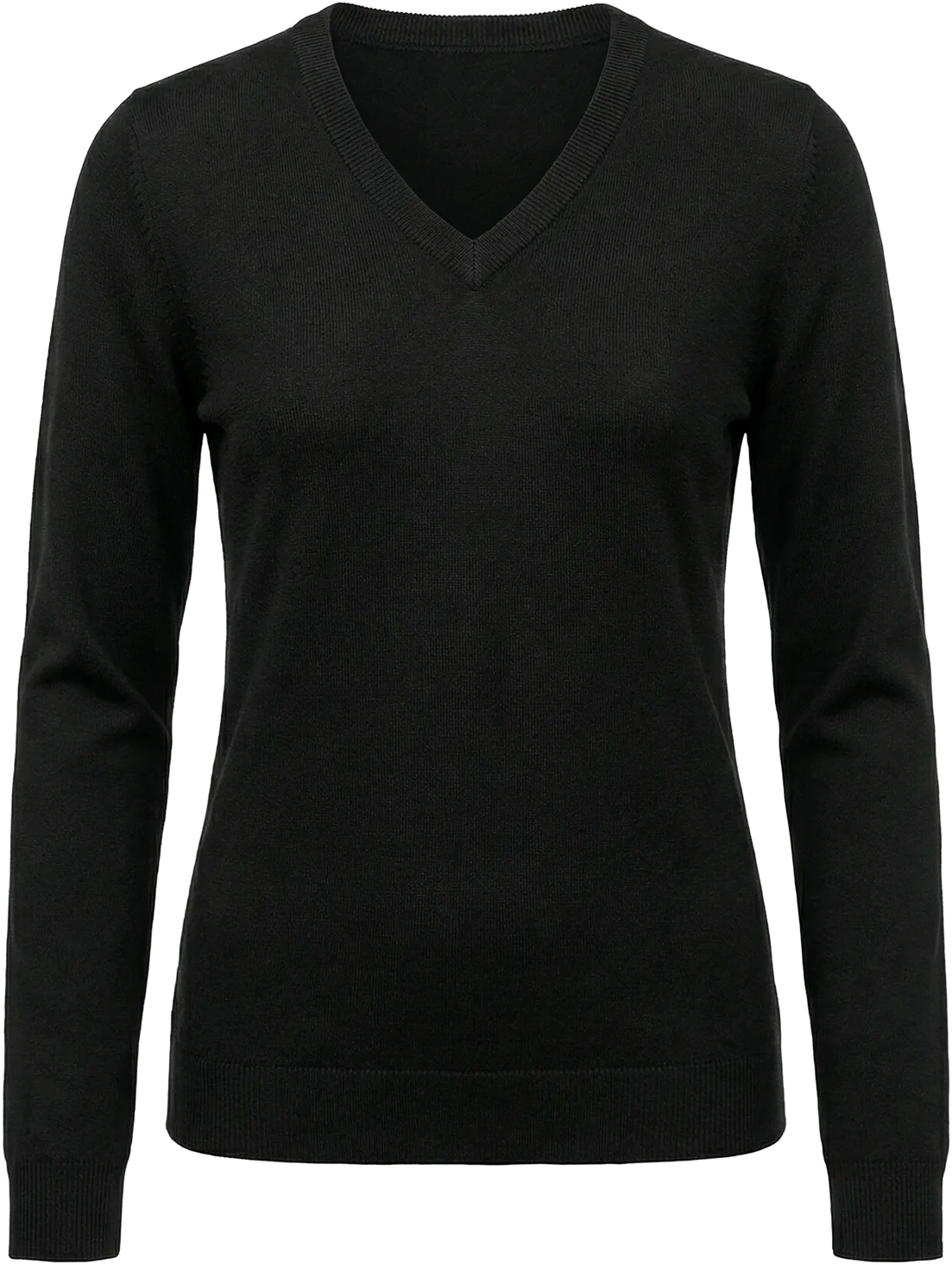 Callaway Golf Cgw789 Women’s Long Sleeve V-neck Sweater - Black Ink