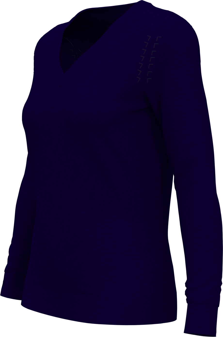 Callaway Golf Cgw789 Women’s Long Sleeve V-neck Sweater - Navy Blue