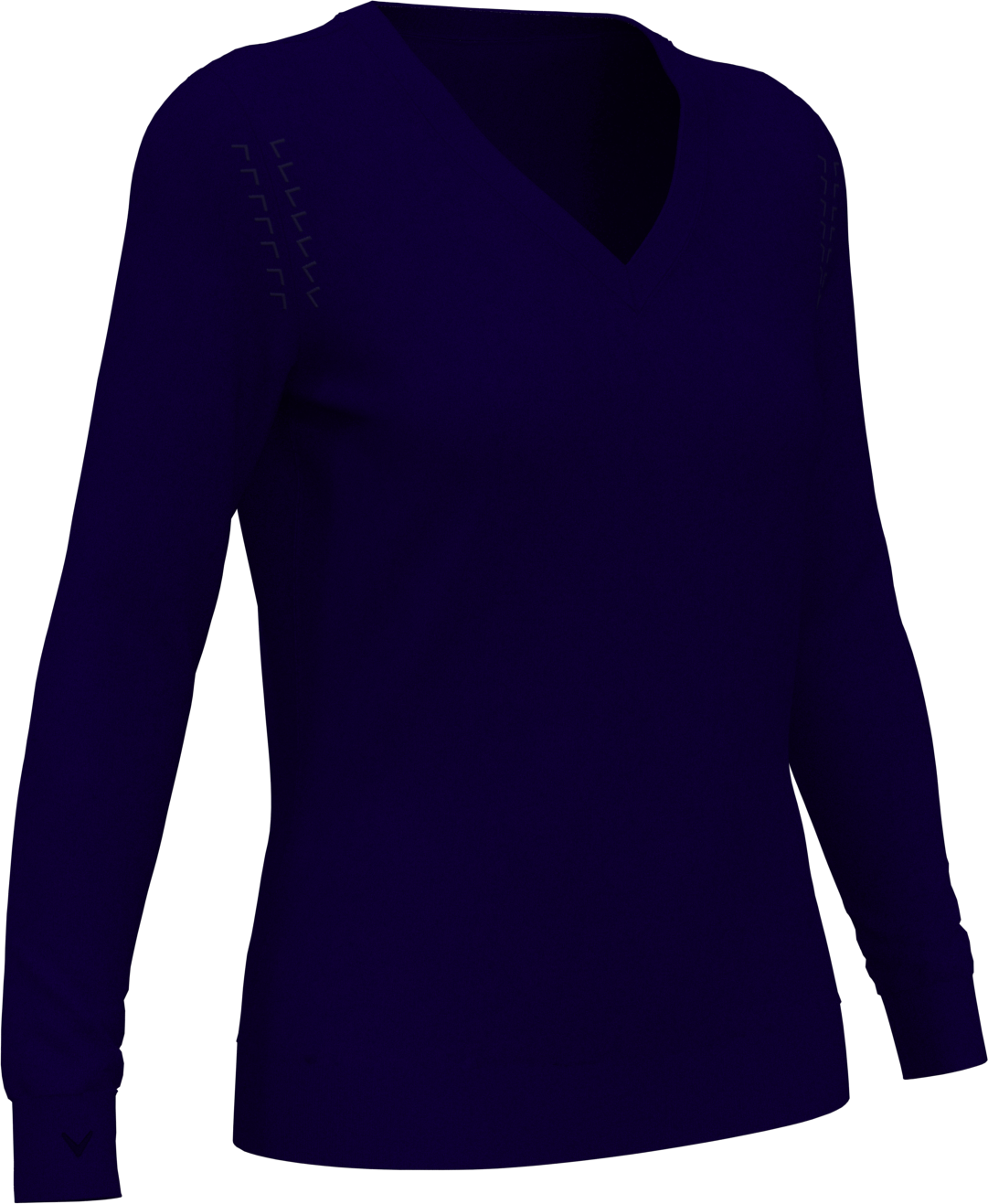 Callaway Golf Cgw789 Women’s Long Sleeve V-neck Sweater - Navy Blue
