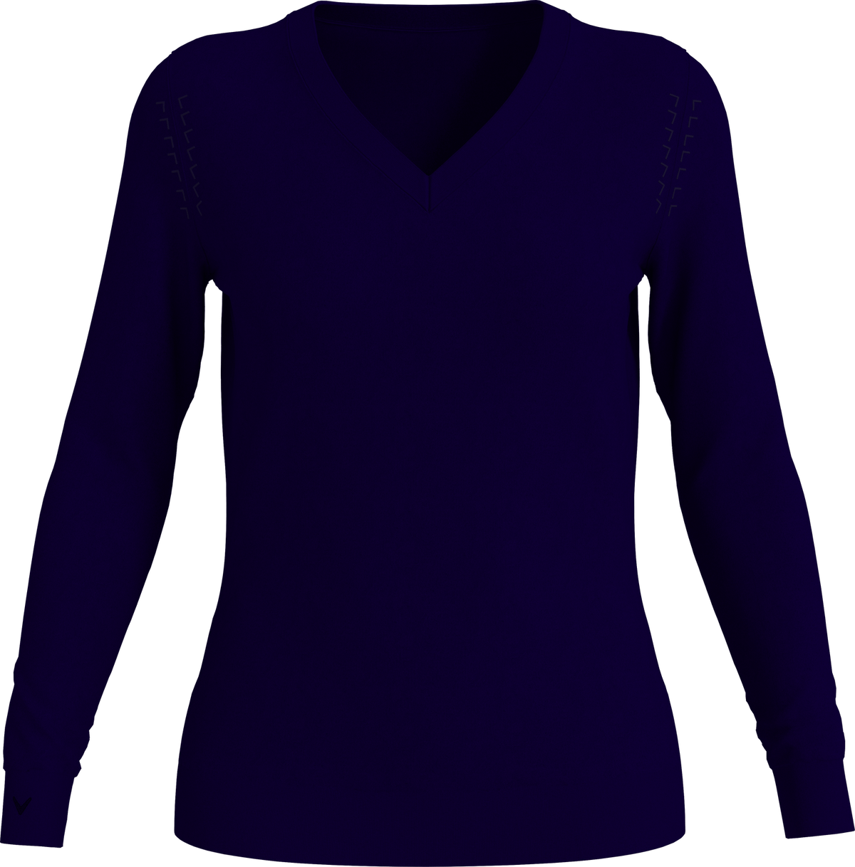 Callaway Golf Cgw789 Women’s Long Sleeve V-neck Sweater - Navy Blue
