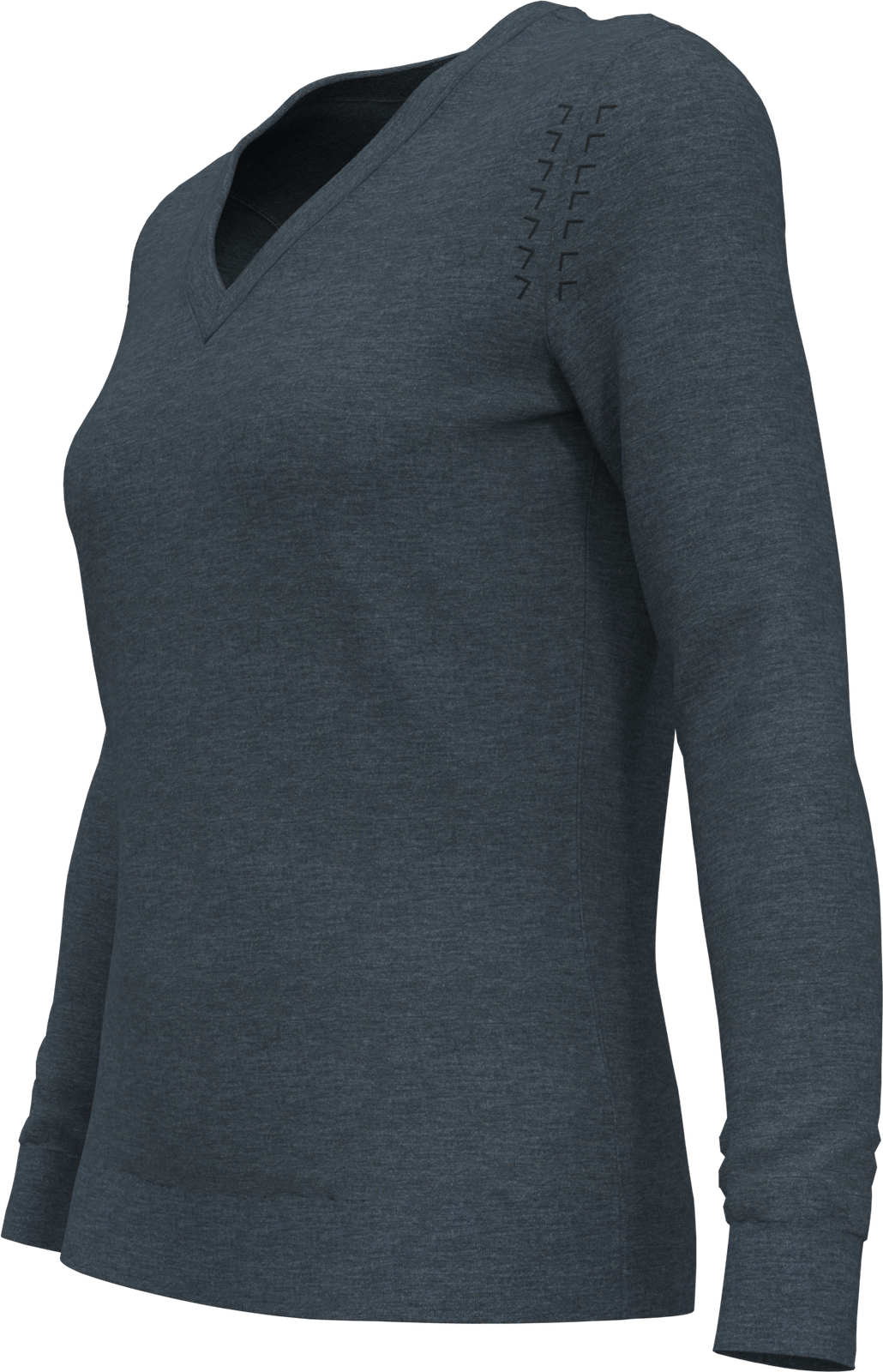 Callaway Golf Cgw789 Women’s Long Sleeve V-neck Sweater - Steel Heather