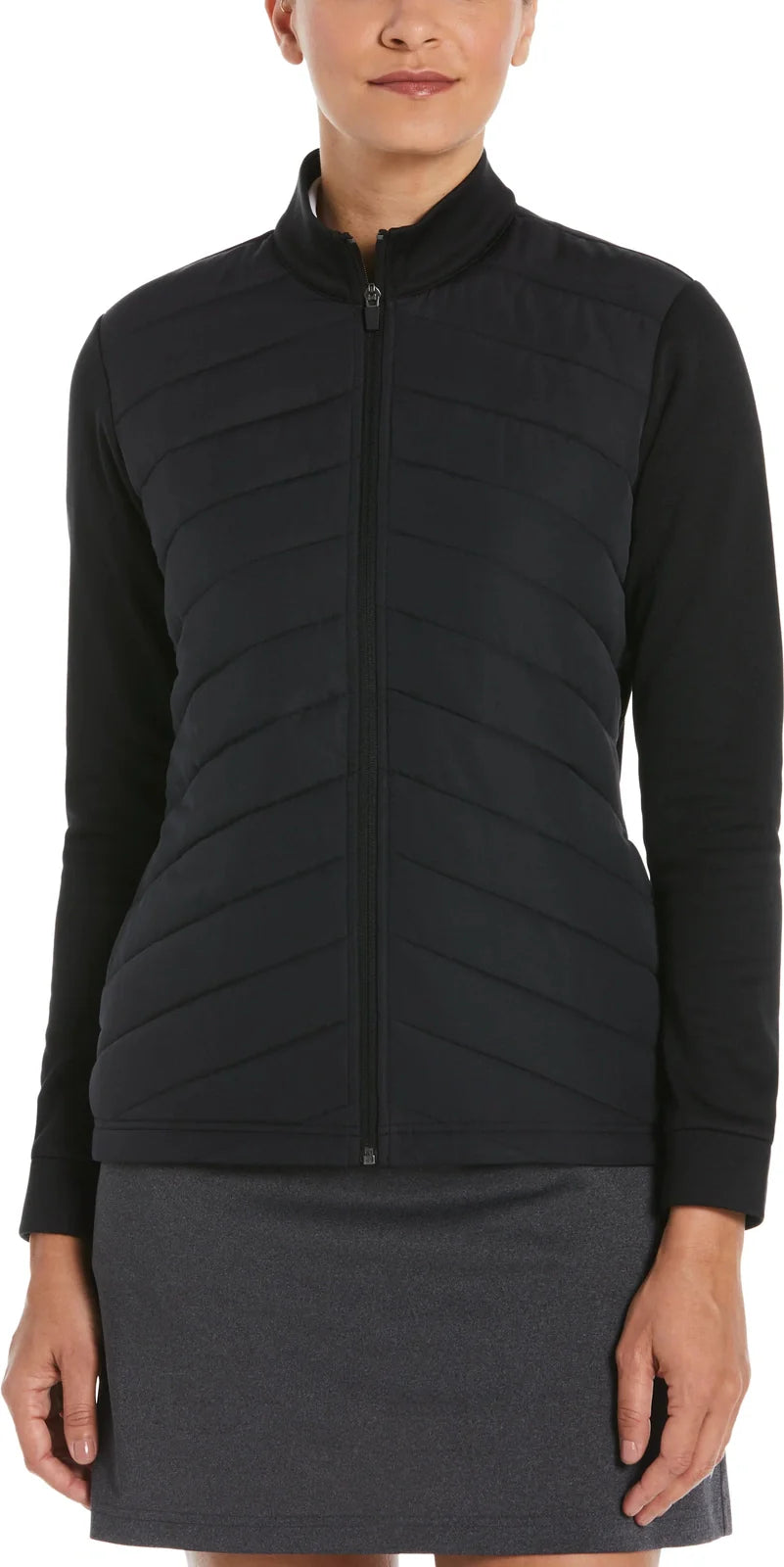 Callaway Golf Cgw790 Women’s Long Sleeve Quilted Puffer Jacket - Black