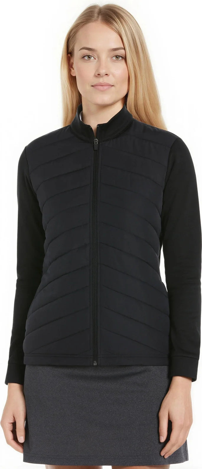 Callaway Golf Cgw790 Women’s Long Sleeve Quilted Puffer Jacket - Black - Ladies s
