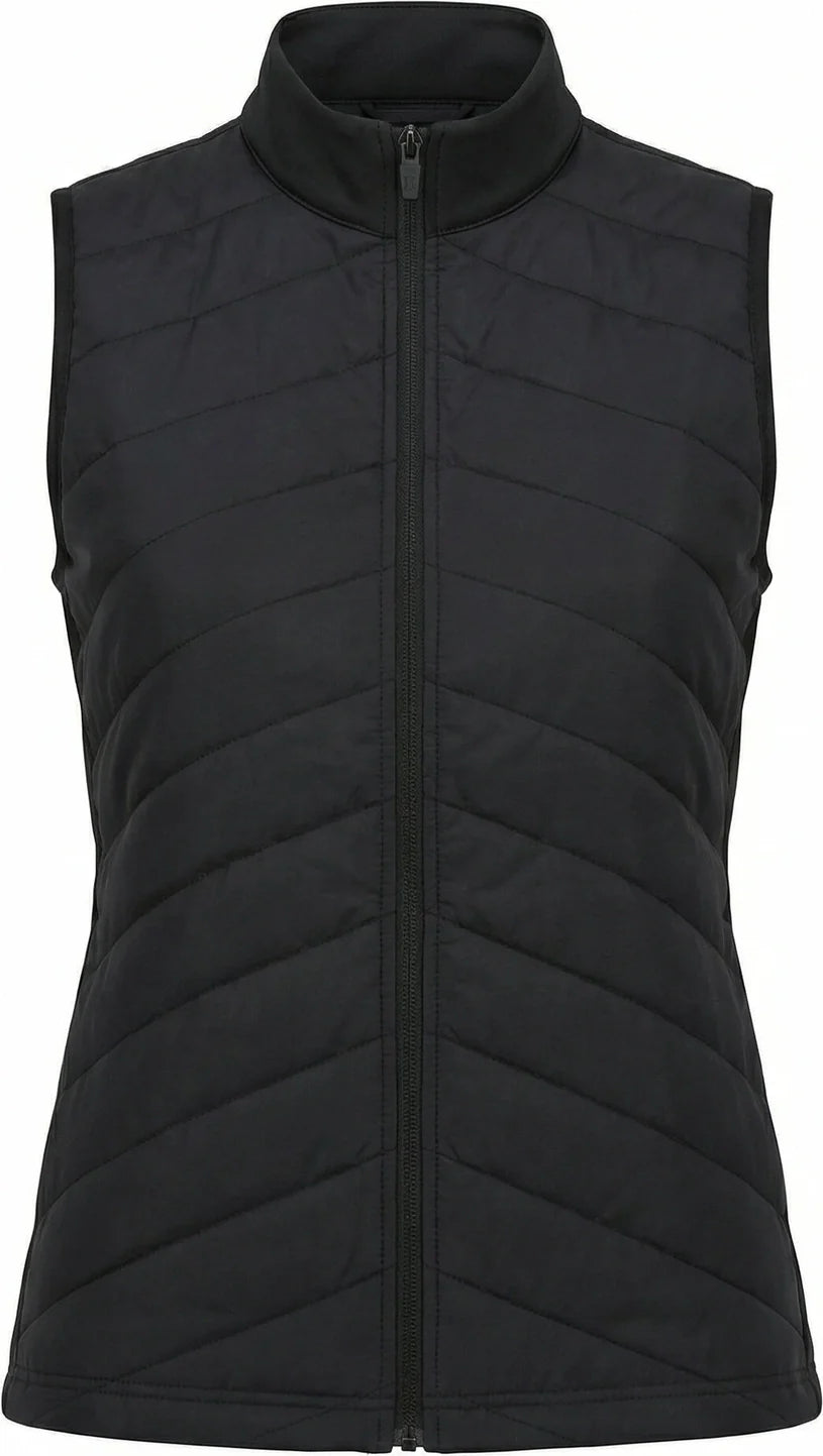 Callaway Golf Cgw791 Women’s Sleeveless Quilted Puffer Vest - Black