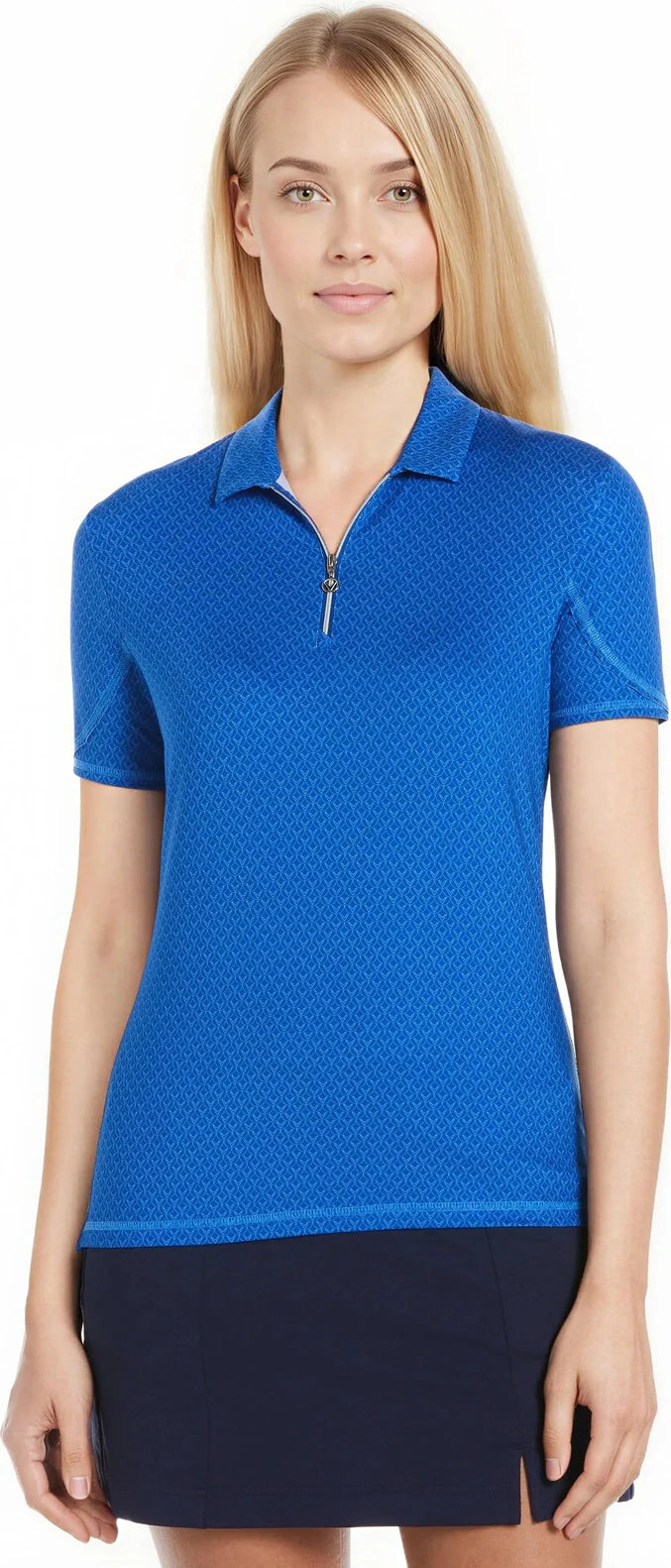 Callaway Golf Cgw792 Women’s Short Sleeve Stitched Chev Polo - Lapis Blue - Ladies s