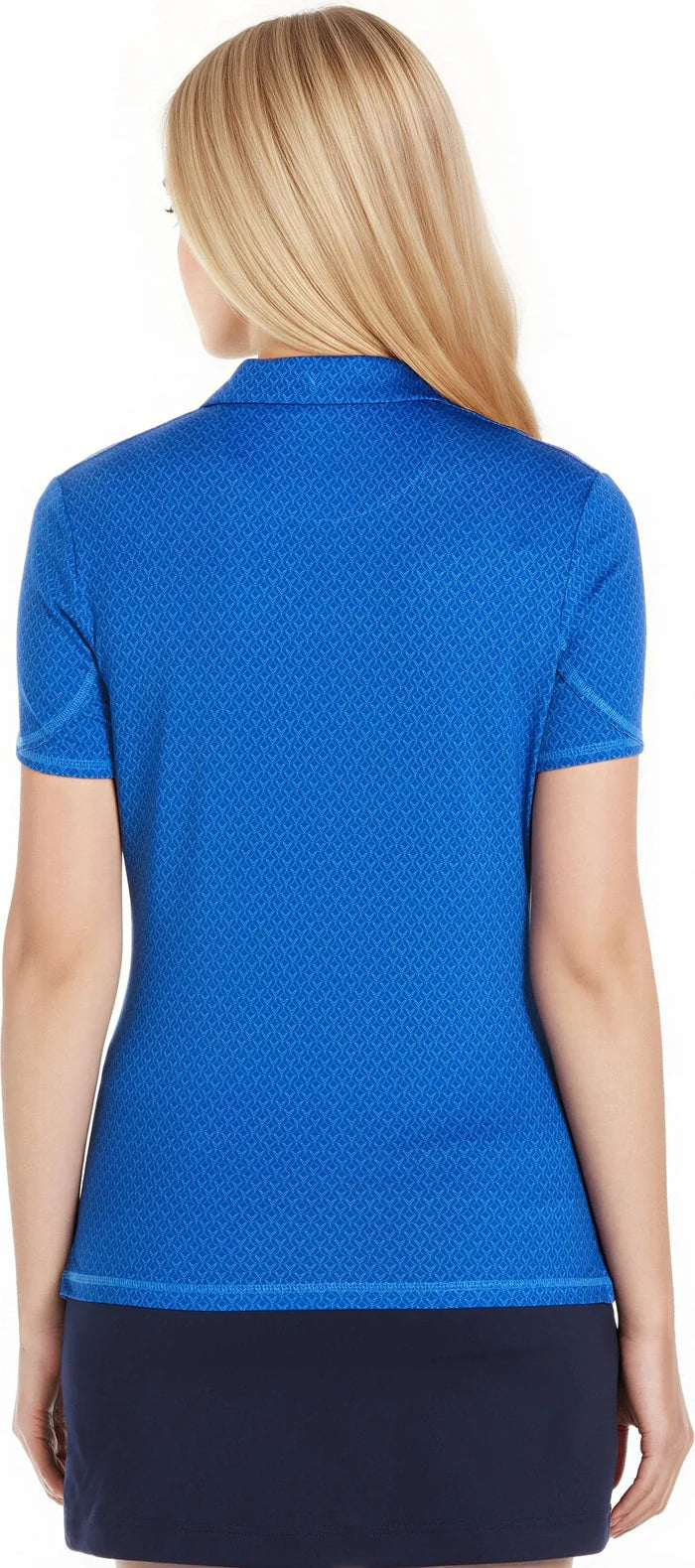 Callaway Golf Cgw792 Women’s Short Sleeve Stitched Chev Polo - Lapis Blue - Ladies s