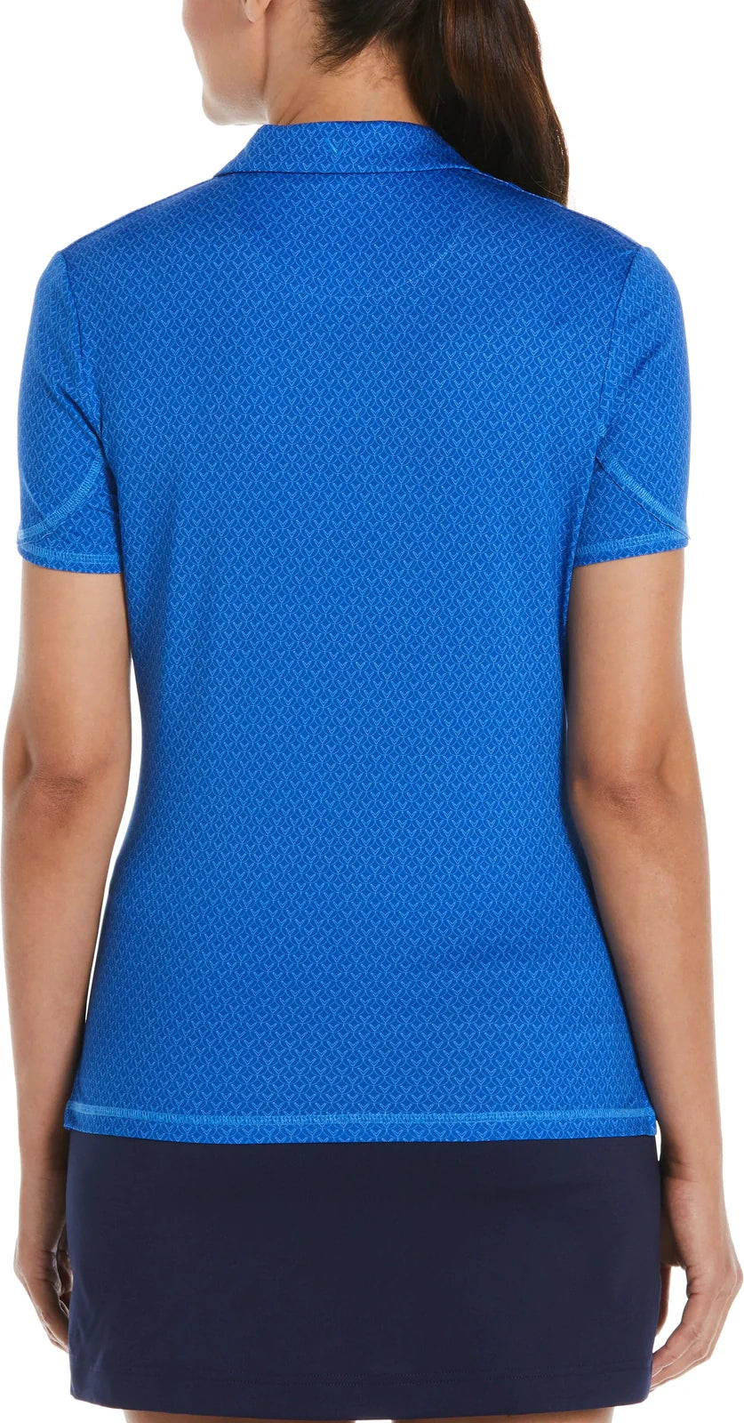 Callaway Golf Cgw792 Women’s Short Sleeve Stitched Chev Polo - Lapis Blue