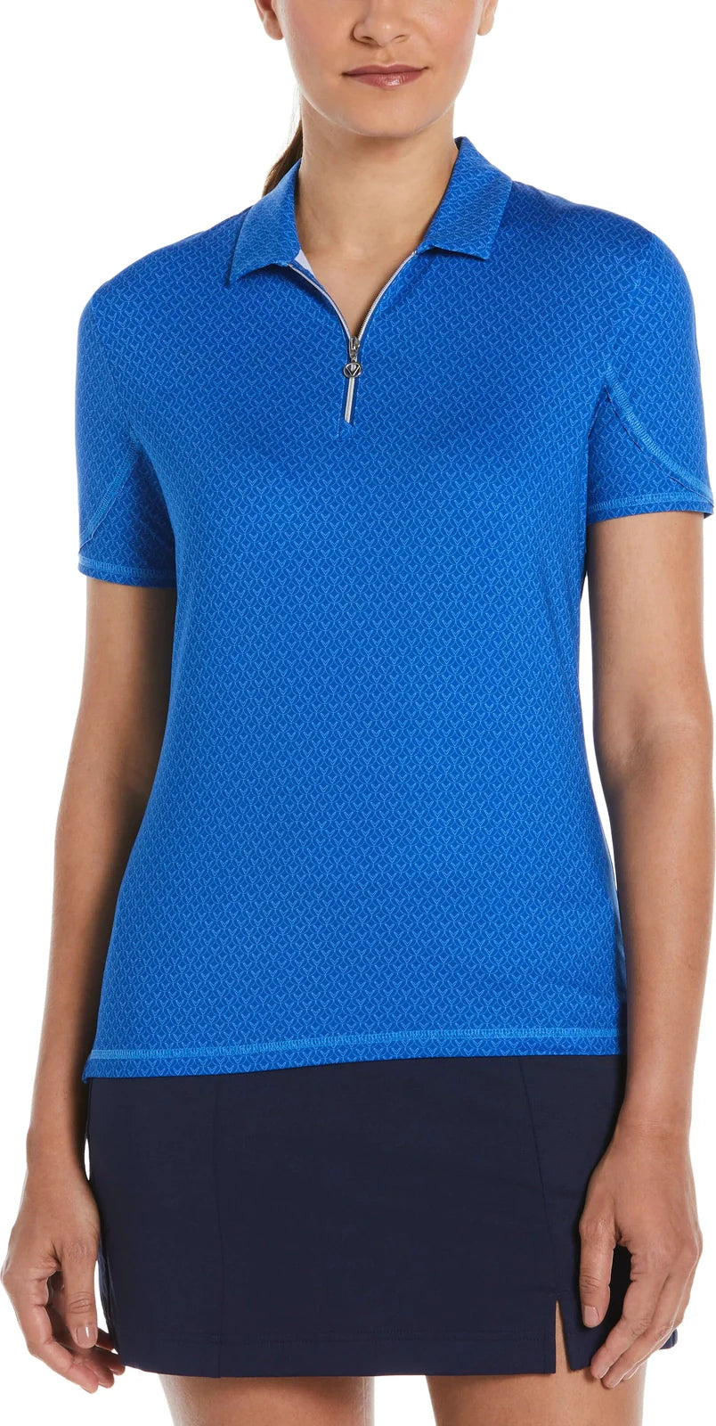 Callaway Golf Cgw792 Women’s Short Sleeve Stitched Chev Polo - Lapis Blue