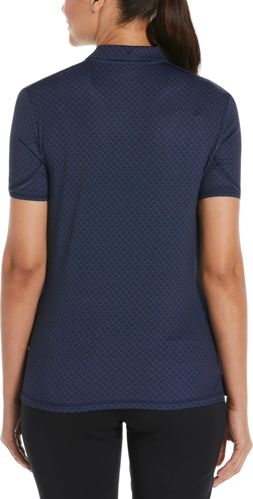 Callaway Golf Cgw792 Women’s Short Sleeve Stitched Chev Polo - Peacoat