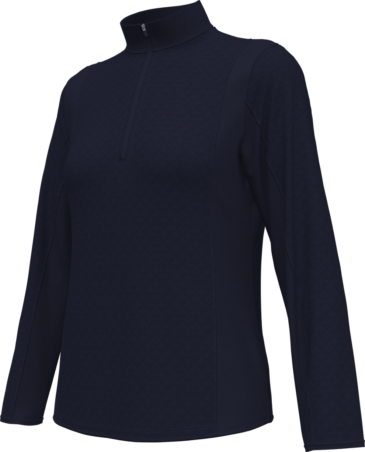 Callaway Golf Cgw793 Women’s Mid-weight Diamond Quilted Fleece 1/4 Zip - Peacoat