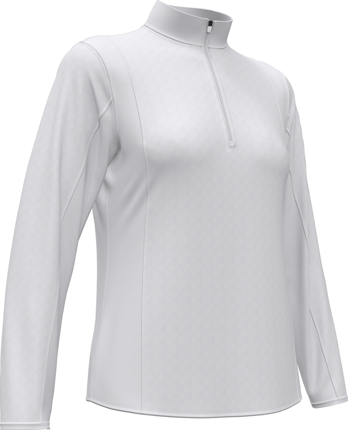 Callaway Golf Cgw793 Women’s Mid-weight Diamond Quilted Fleece 1/4 Zip - White
