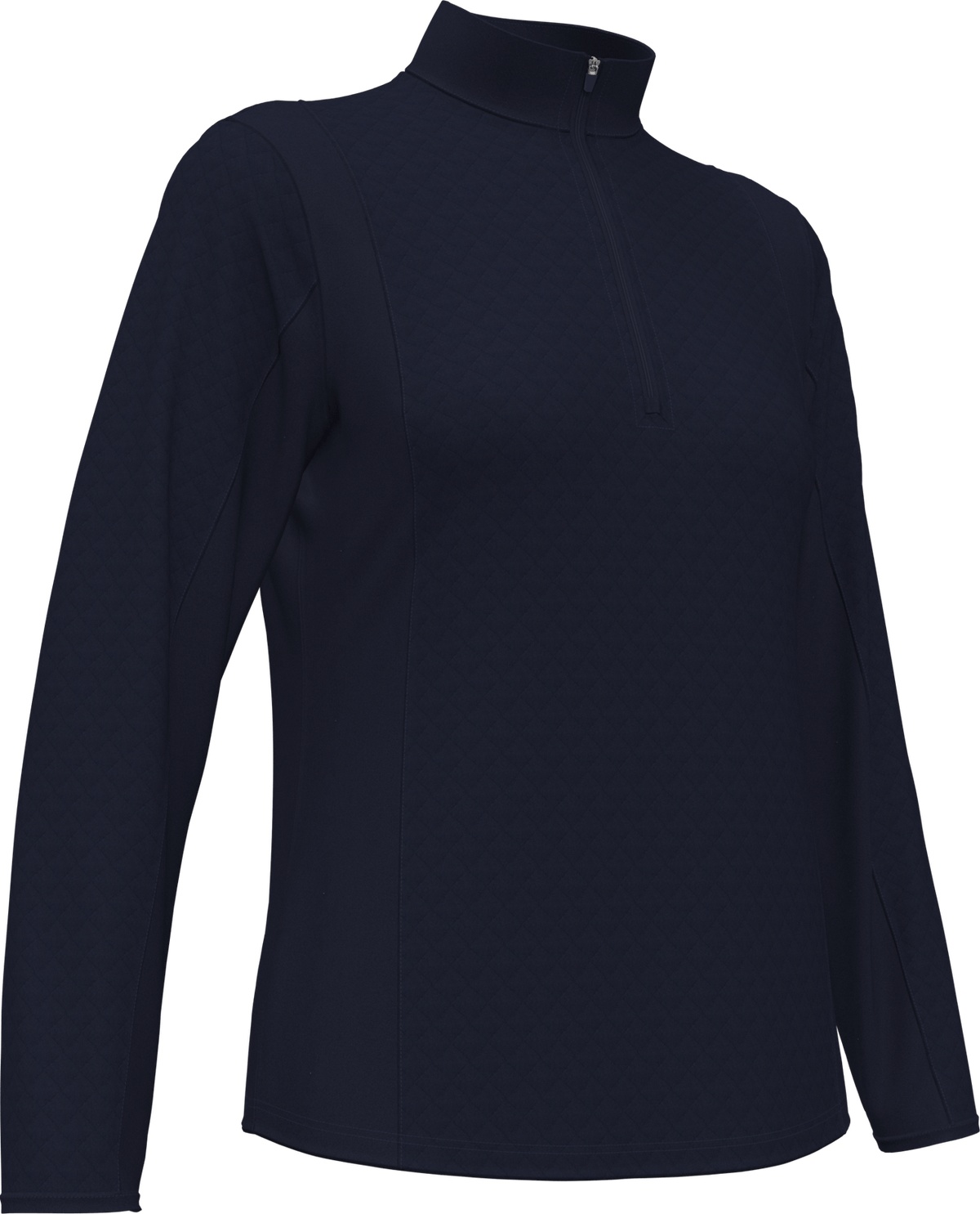 Callaway Golf Cgw793 Women’s Mid-weight Diamond Quilted Fleece 1/4 Zip - Peacoat