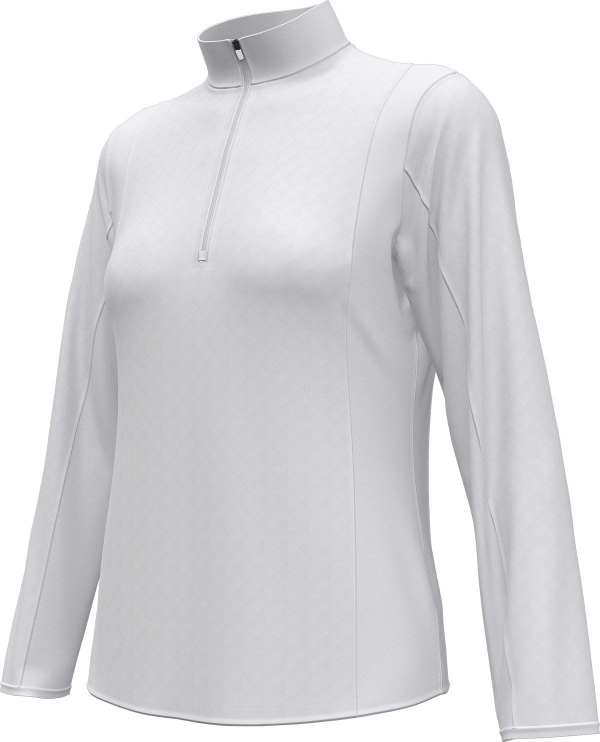 Callaway Golf Cgw793 Women’s Mid-weight Diamond Quilted Fleece 1/4 Zip - White