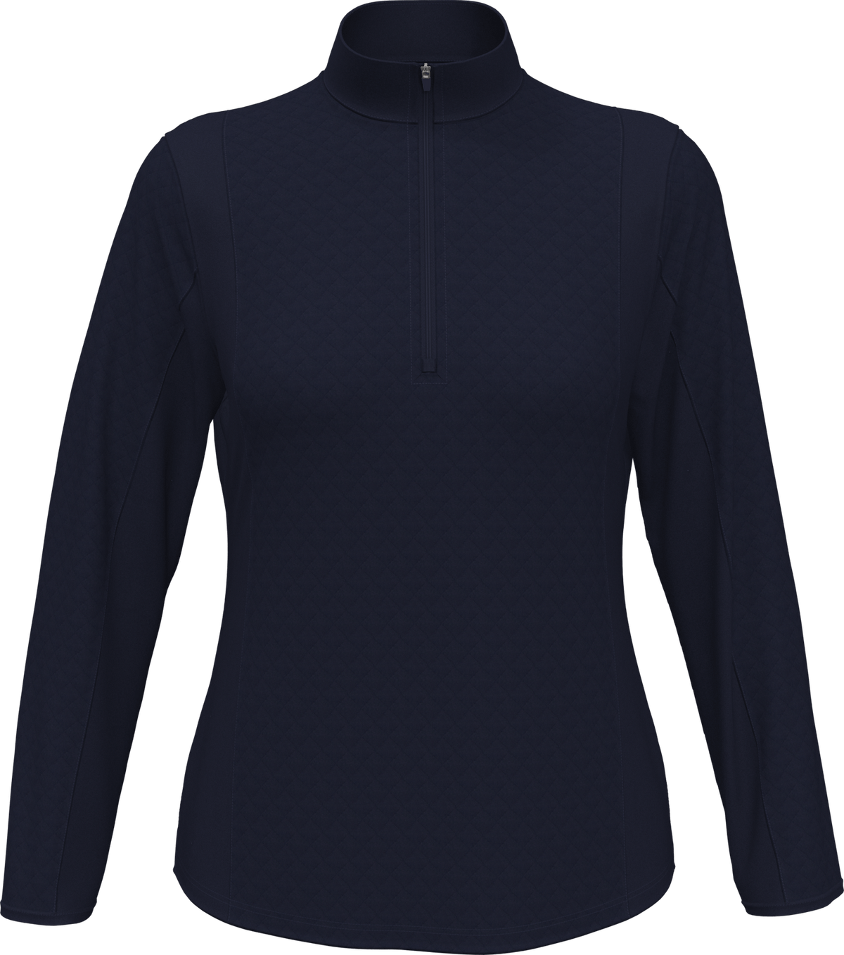 Callaway Golf Cgw793 Women’s Mid-weight Diamond Quilted Fleece 1/4 Zip - Peacoat
