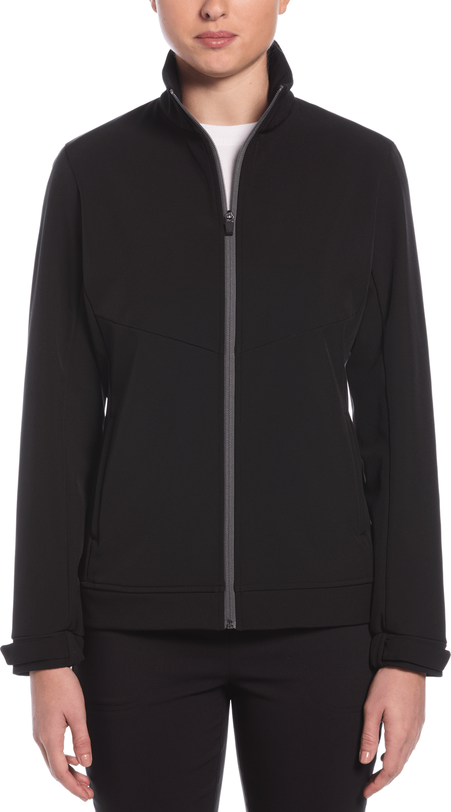 Callaway Golf Cgw799 Long Sleeve Shell Full Zip Jacket - Black