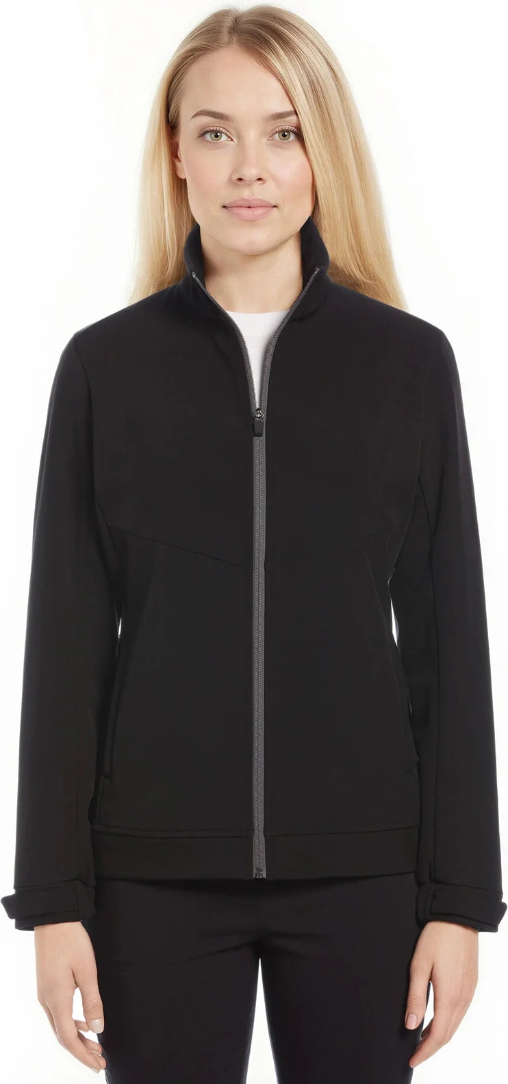 Callaway Golf Cgw799 Long Sleeve Shell Full Zip Jacket - Black - Ladies s