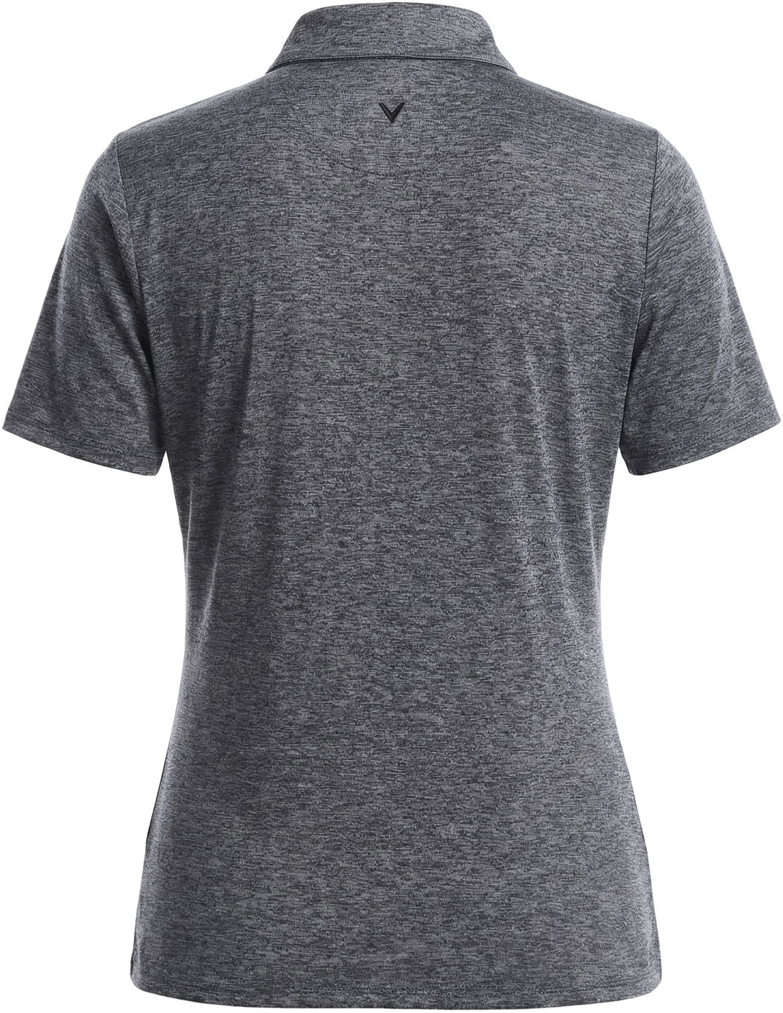 Callaway Golf Cgw808 Heather Knit Short Sleeve Polo - Black