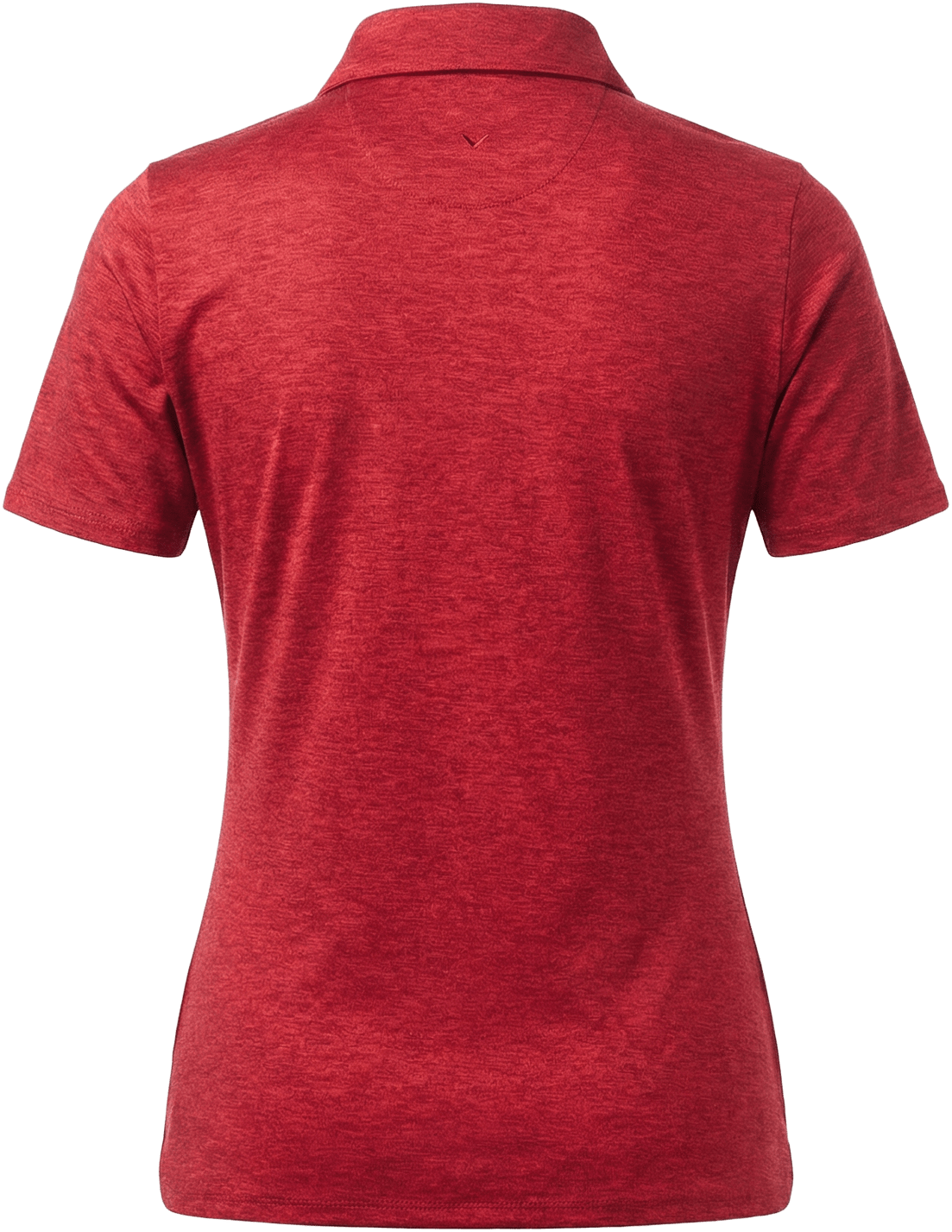 Callaway Golf Cgw808 Heather Knit Short Sleeve Polo - Med Red Htr