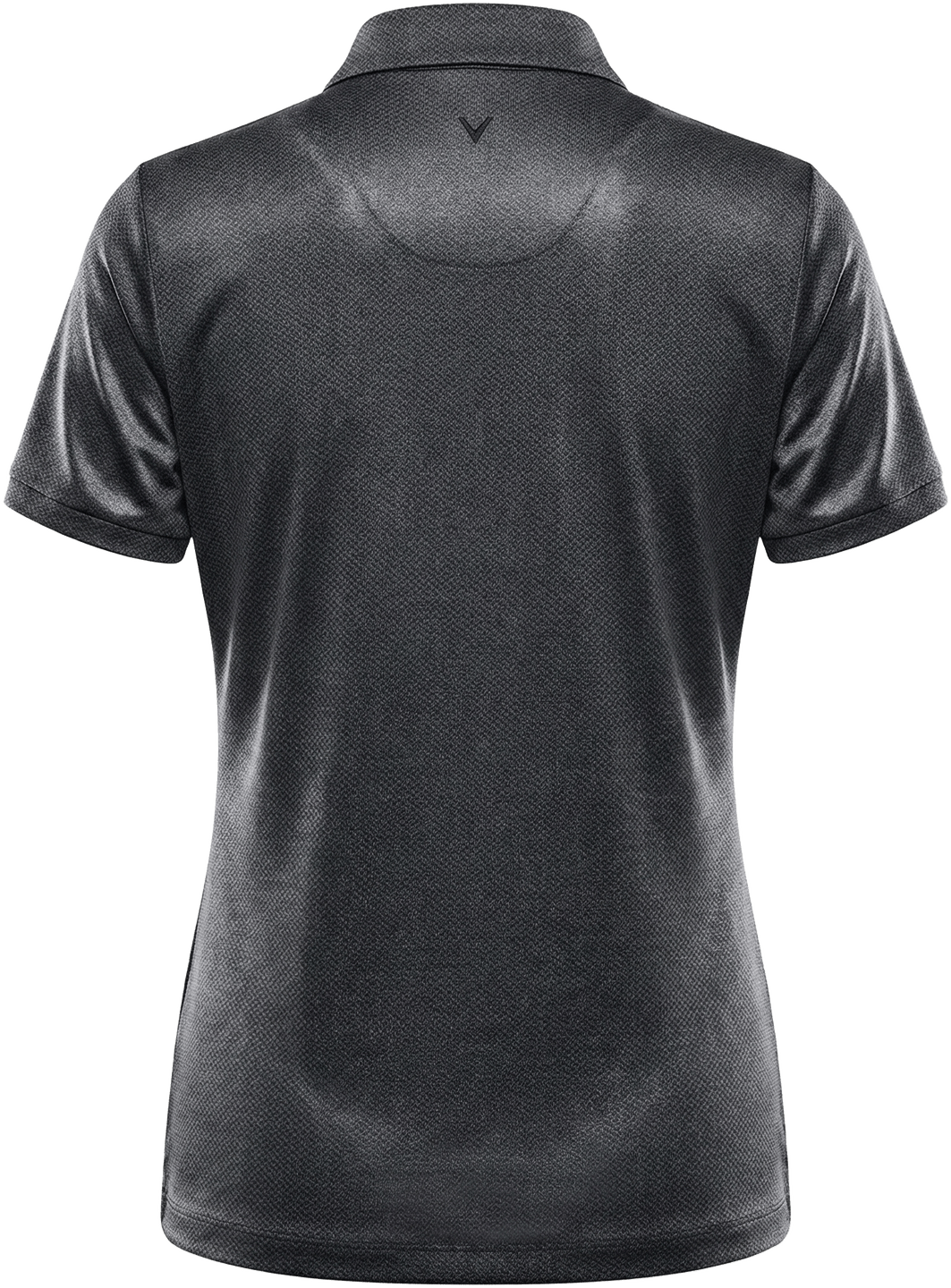 Callaway Golf Cgw809 Mini Geometric Printed Short Sleeve Polo - Black