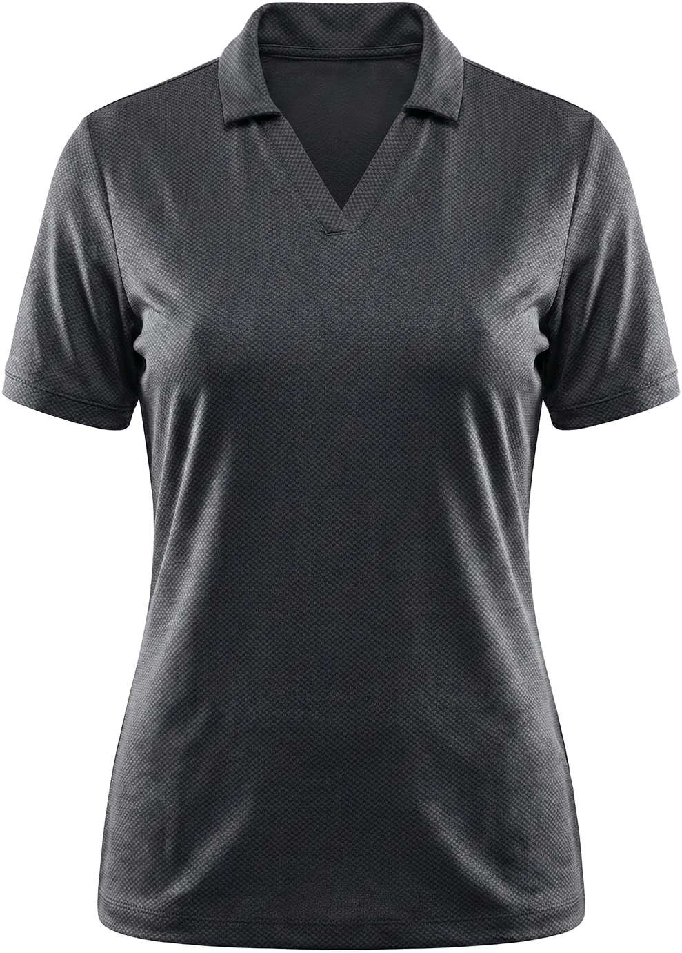 Callaway Golf Cgw809 Mini Geometric Printed Short Sleeve Polo - Black