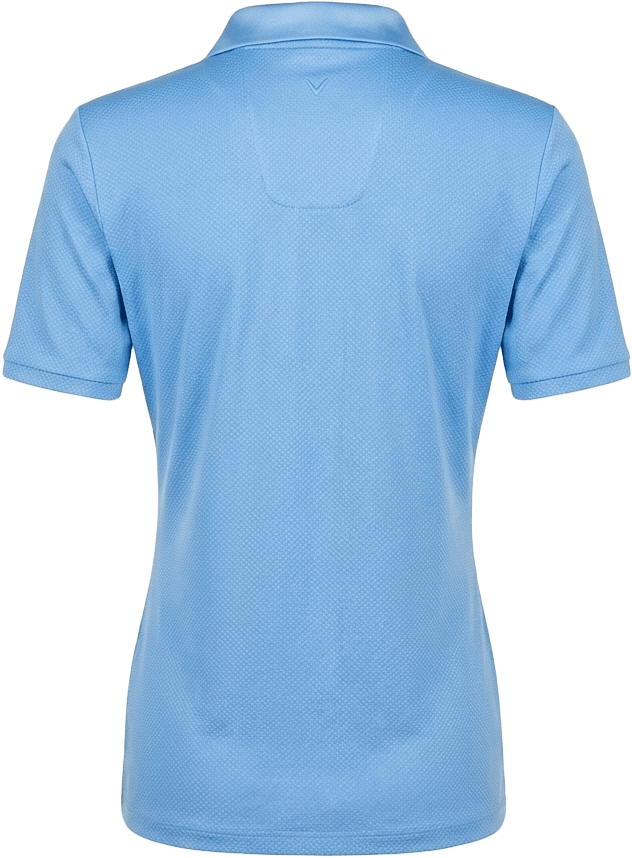 Callaway Golf Cgw809 Mini Geometric Printed Short Sleeve Polo - Vista Blue