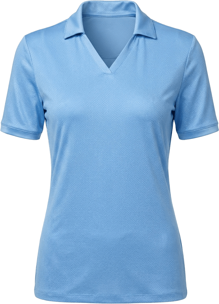 Callaway Golf Cgw809 Mini Geometric Printed Short Sleeve Polo - Vista Blue