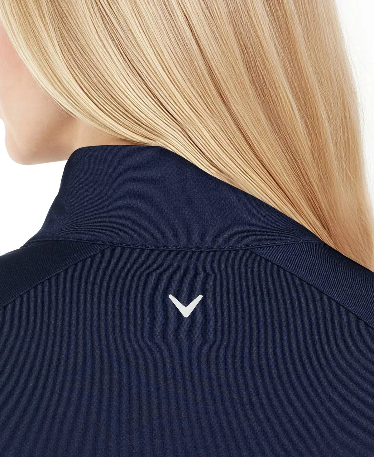 Callaway Golf Cgw812 Quarter Zip Baby French Terry Long Sleeve Jacket - Peacoat