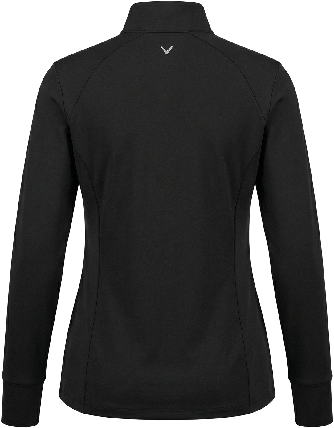 Callaway Golf Cgw812 Quarter Zip Baby French Terry Long Sleeve Jacket - Black